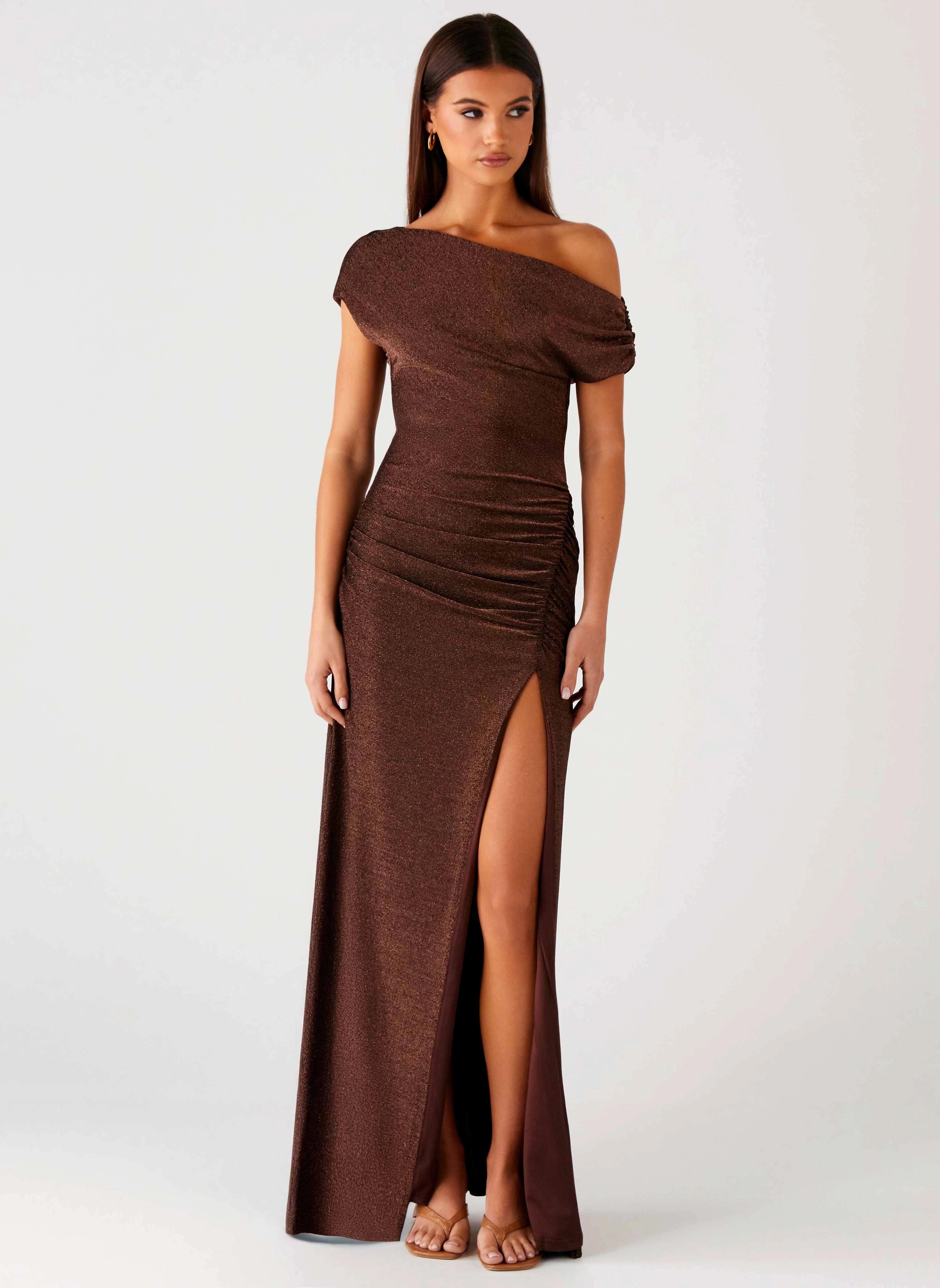 Harvest Moon Maxi Dress - Chocolate Comfortable Silhouette