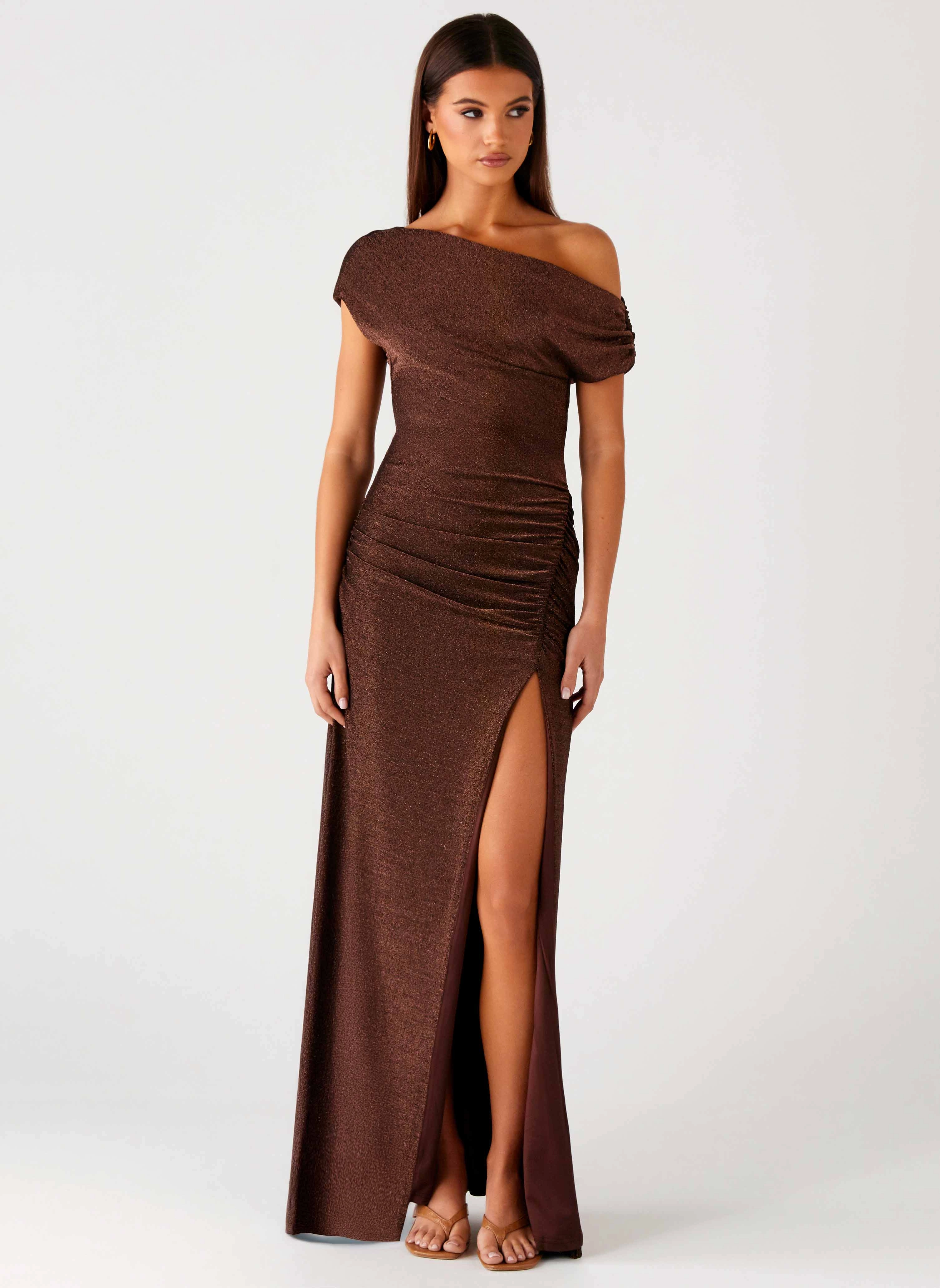 Harvest Moon Maxi Dress - Chocolate Cool Touch