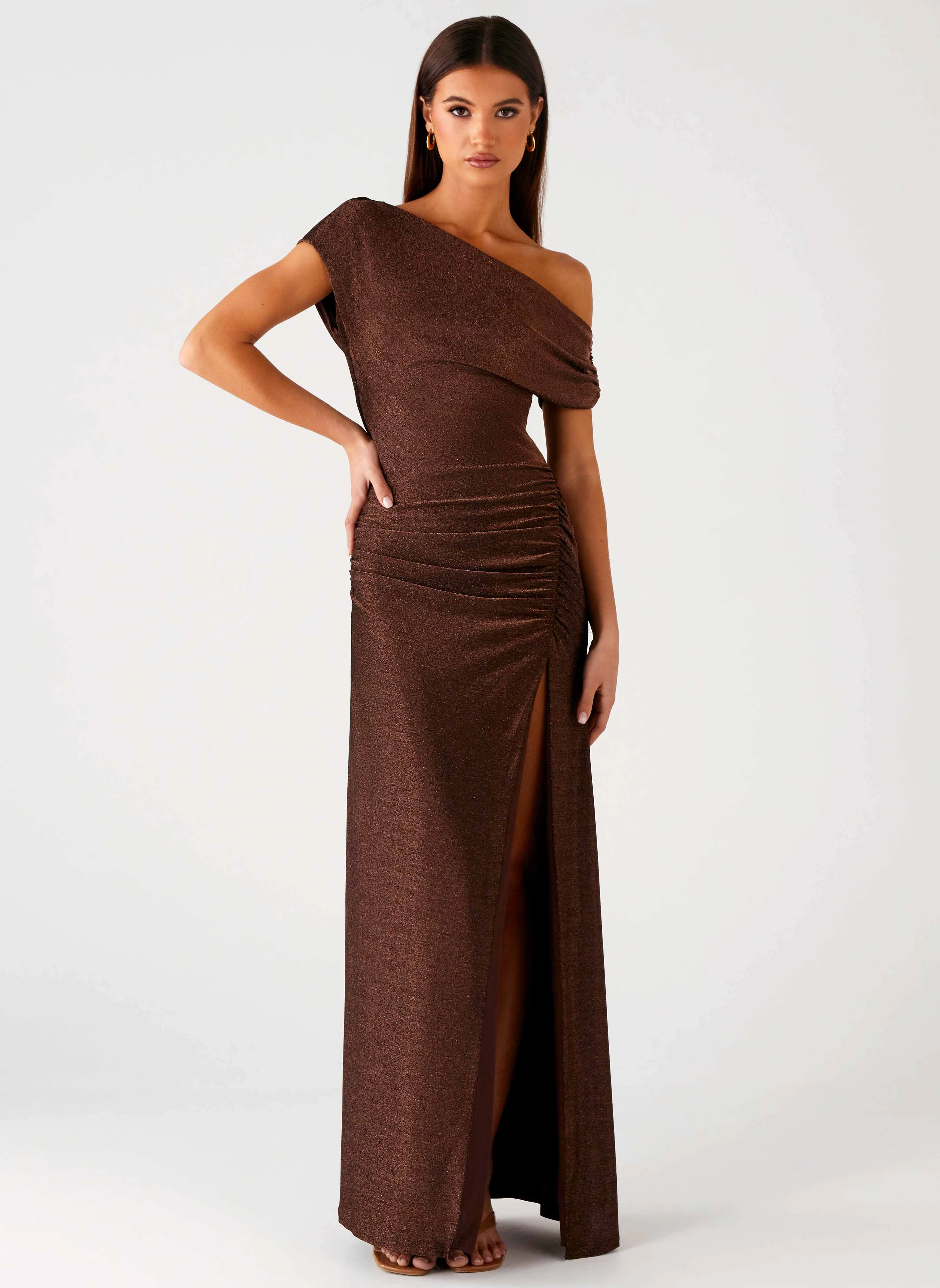 Harvest Moon Maxi Dress - Chocolate Fresh Form Vintage Vibe