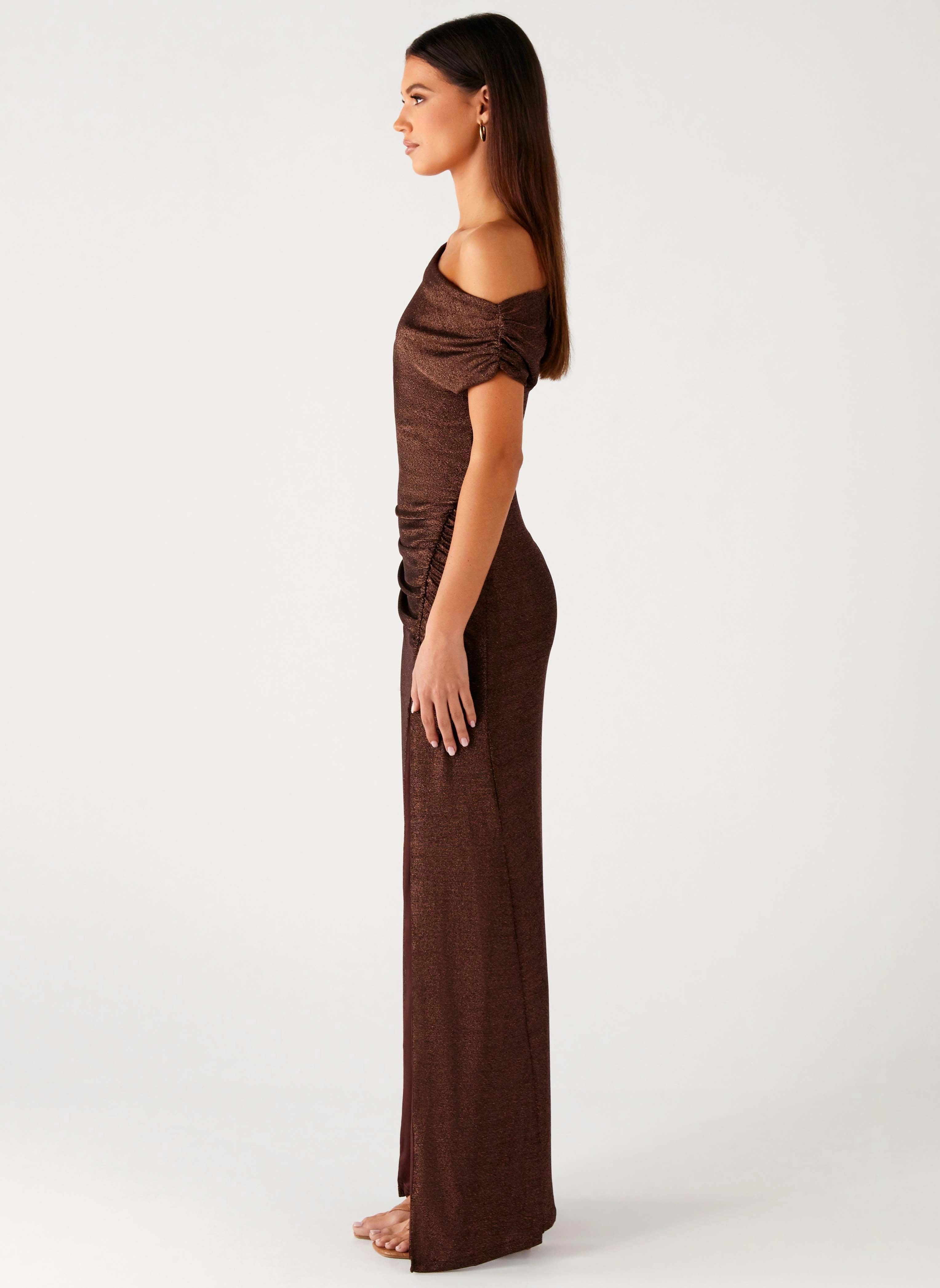 Soft Outfit Simple Ease Harvest Moon Maxi Dress - Chocolate