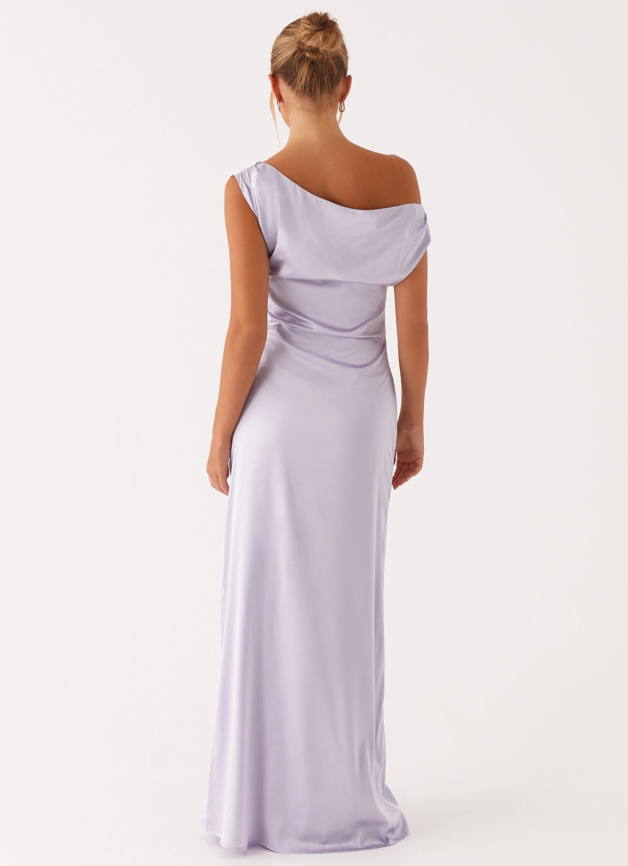 Heart Of Glass Satin Maxi Dress - Lilac Modern Motion