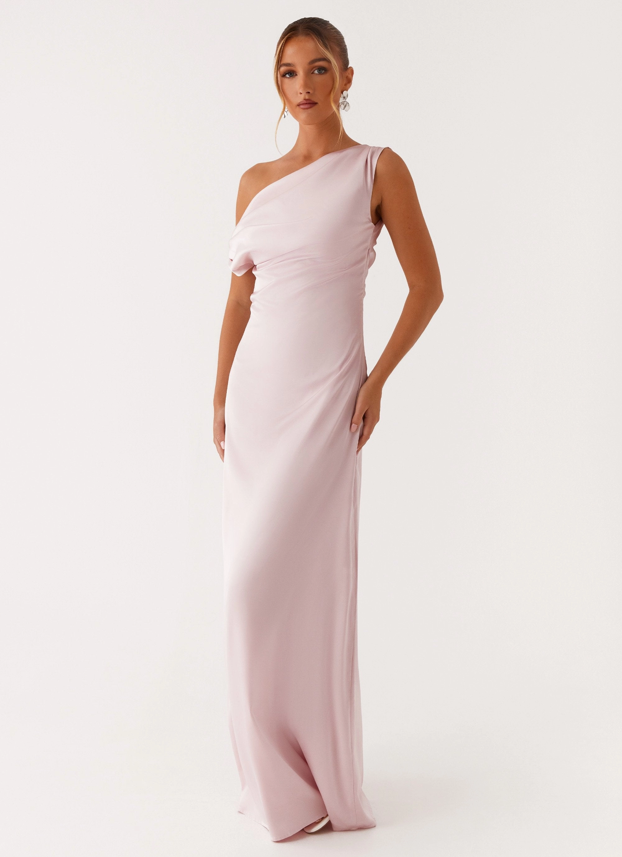 Pure Lines Heart Of Glass Satin Maxi Dress - Pink