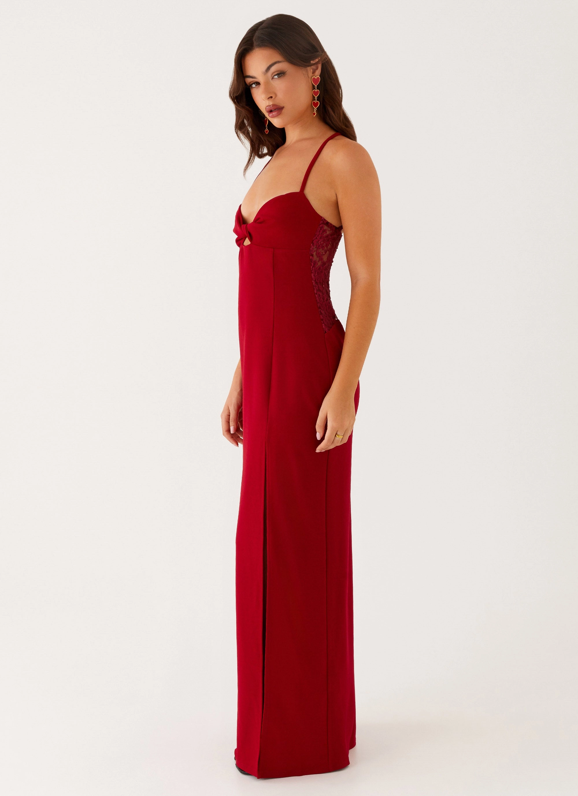 Heartbreaker Maxi Dress - Deep Red Classic Wear
