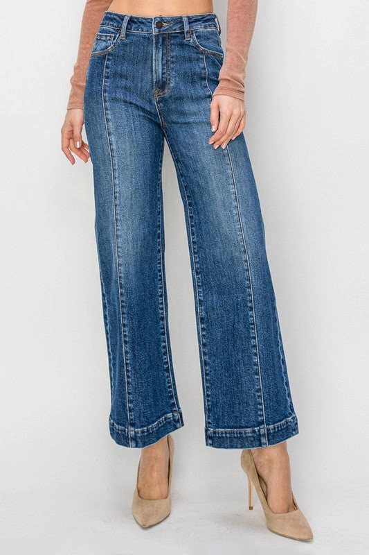 Morgan High Rise Ankle Wide Jeans OdorResistant Technology