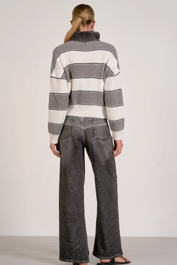 Heathered Varsity Pullover Sweater Friction Resistant Shoulder