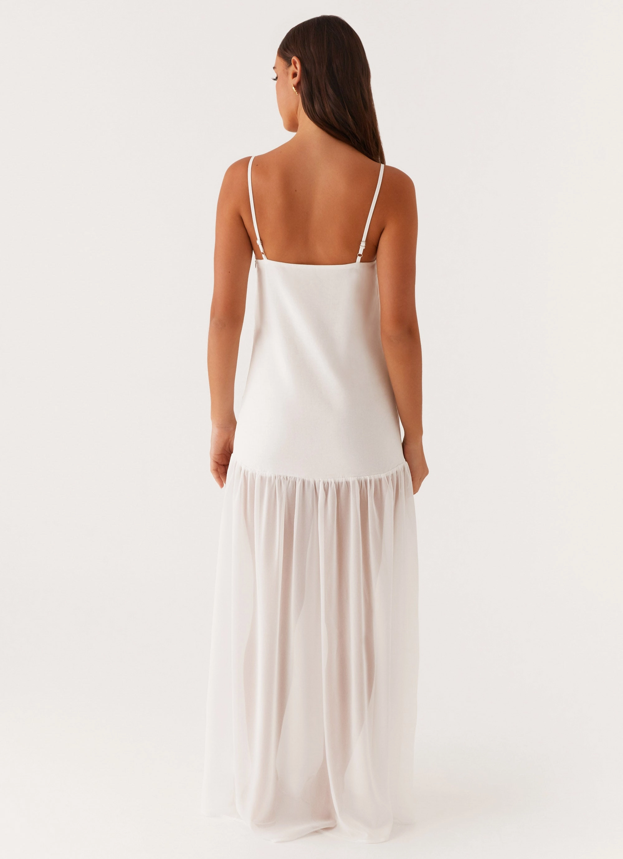 Wedding Style Heavenly Linen Maxi Dress - White