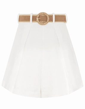DoubleStitchedSeams Zimmermann Acacia Belted Tuck Short