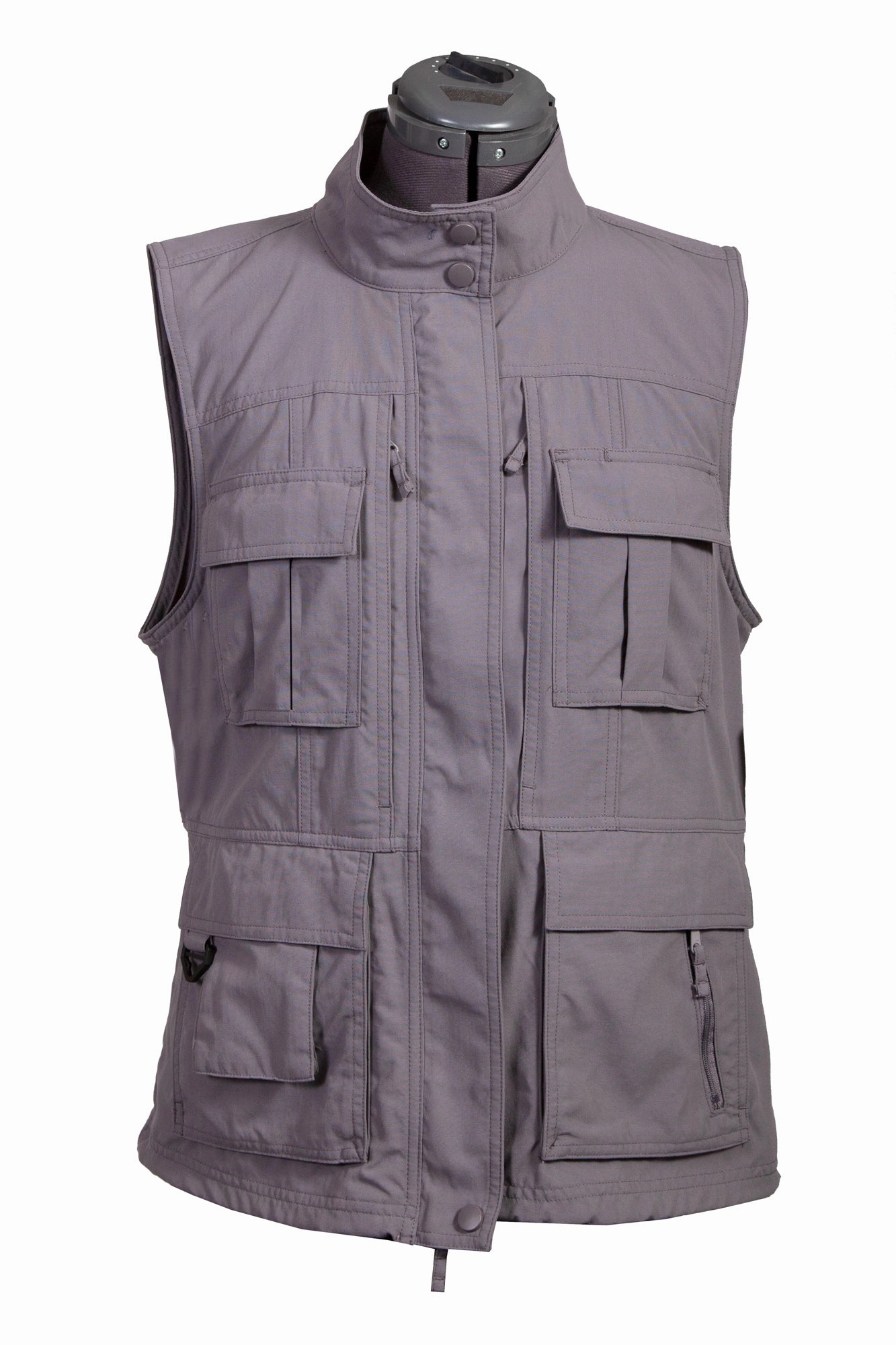 Scully Womens Silver Nylon Multi-Pocket Vest SeamlessBonding