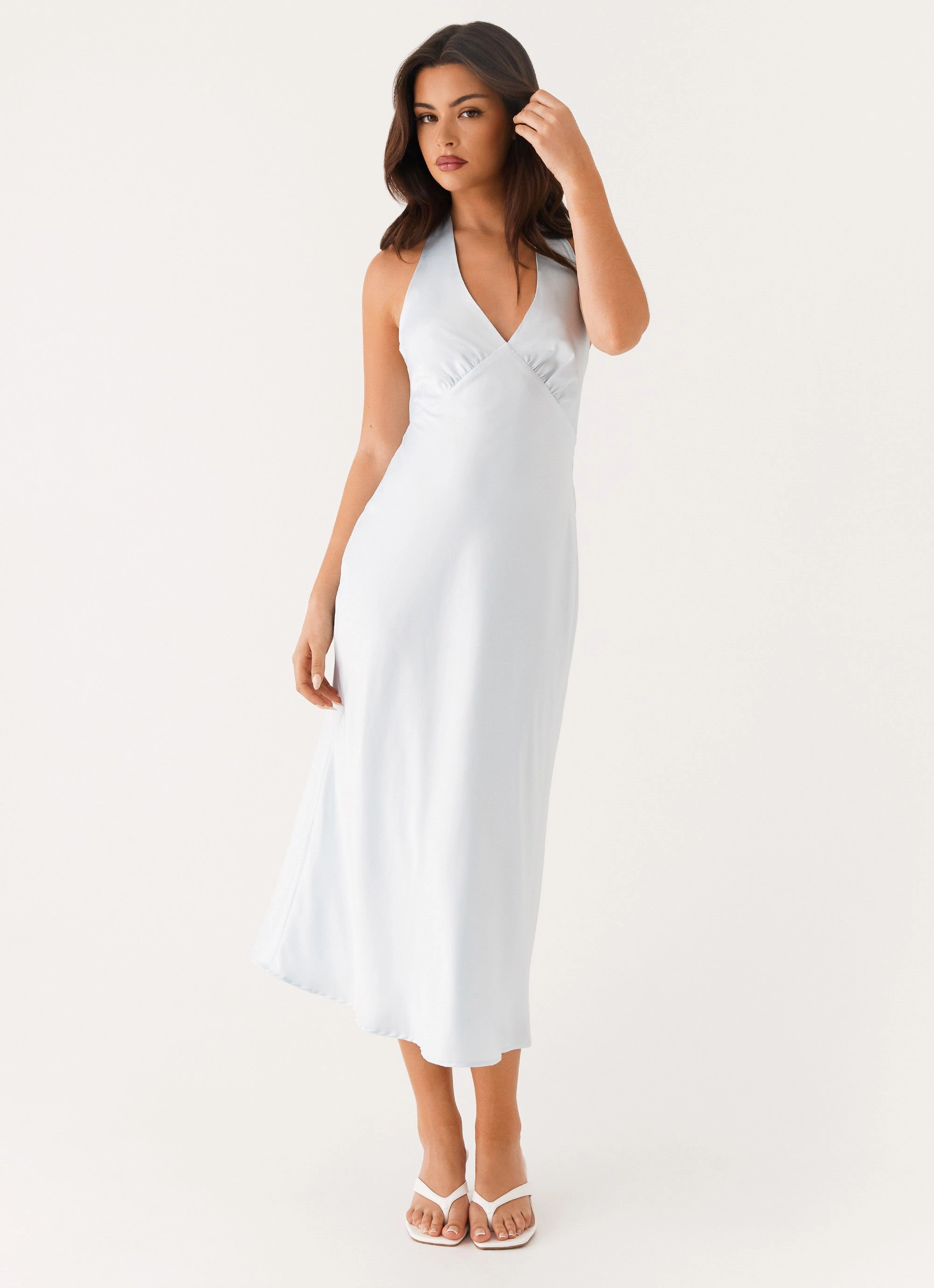 Versatile Fit Relaxed Layers Heavy Hearted Midi Dress - Blue