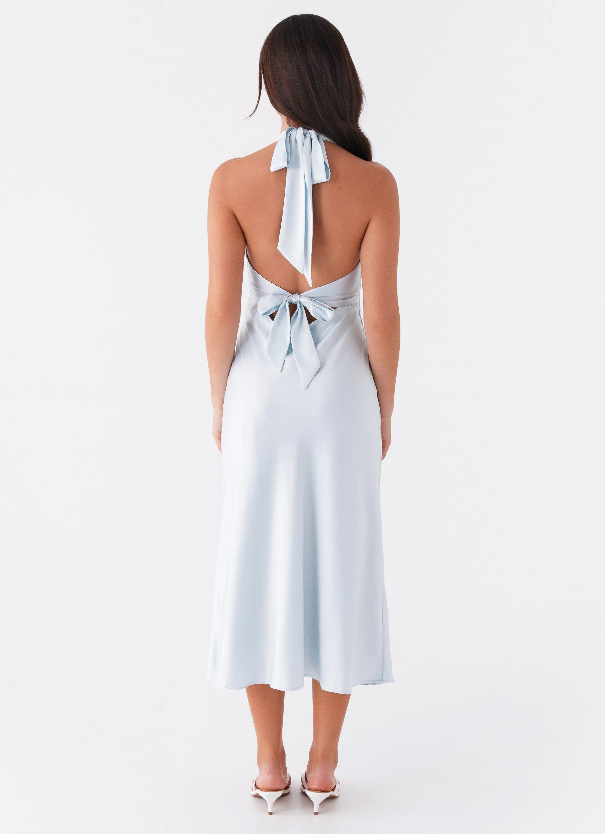 Timeless Layering All-season garment Heavy Hearted Midi Dress - Blue