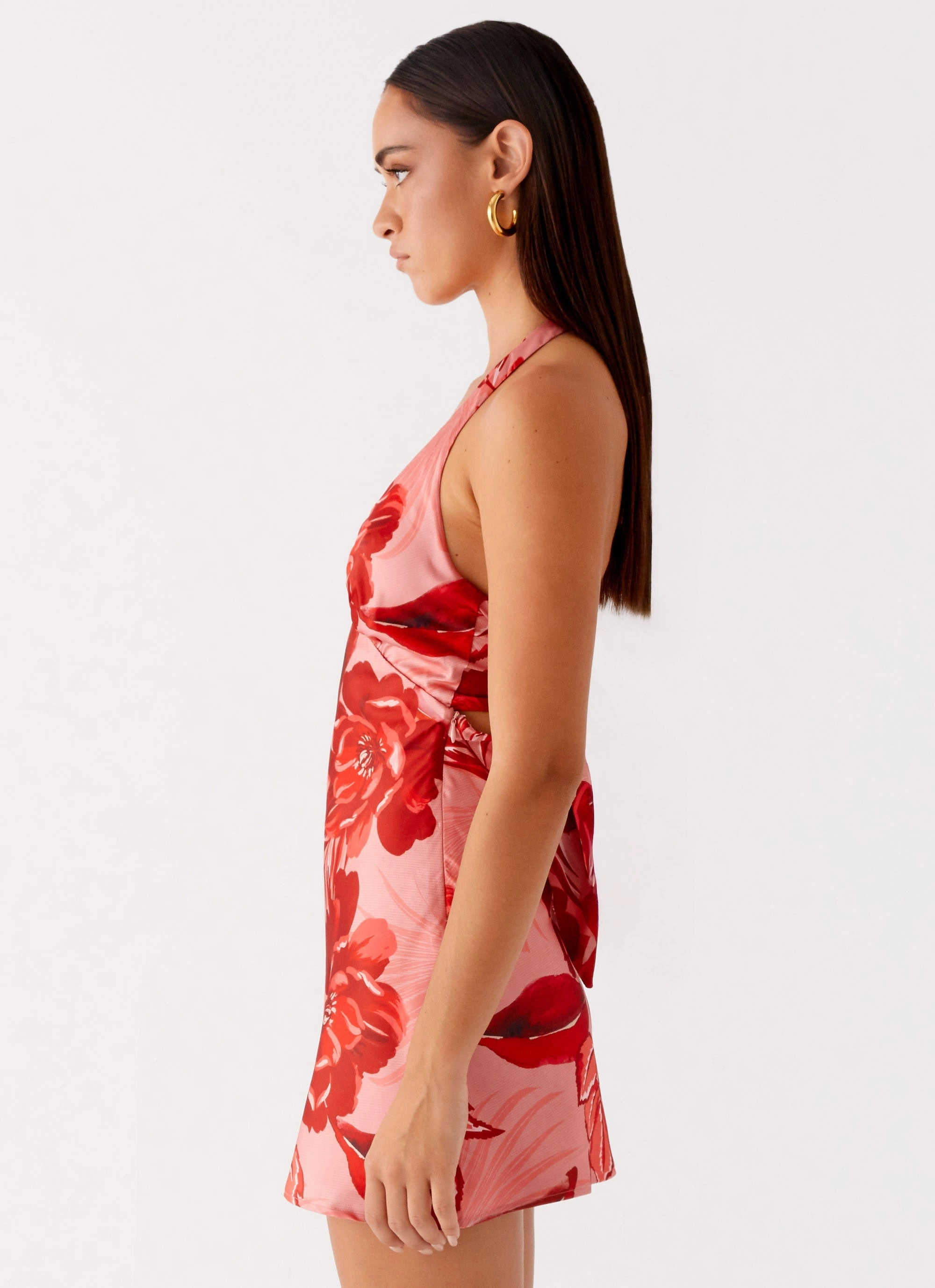 Heavy Hearted Mini Dress - Sicily Sunsets Print effortless grace Quick-Dry