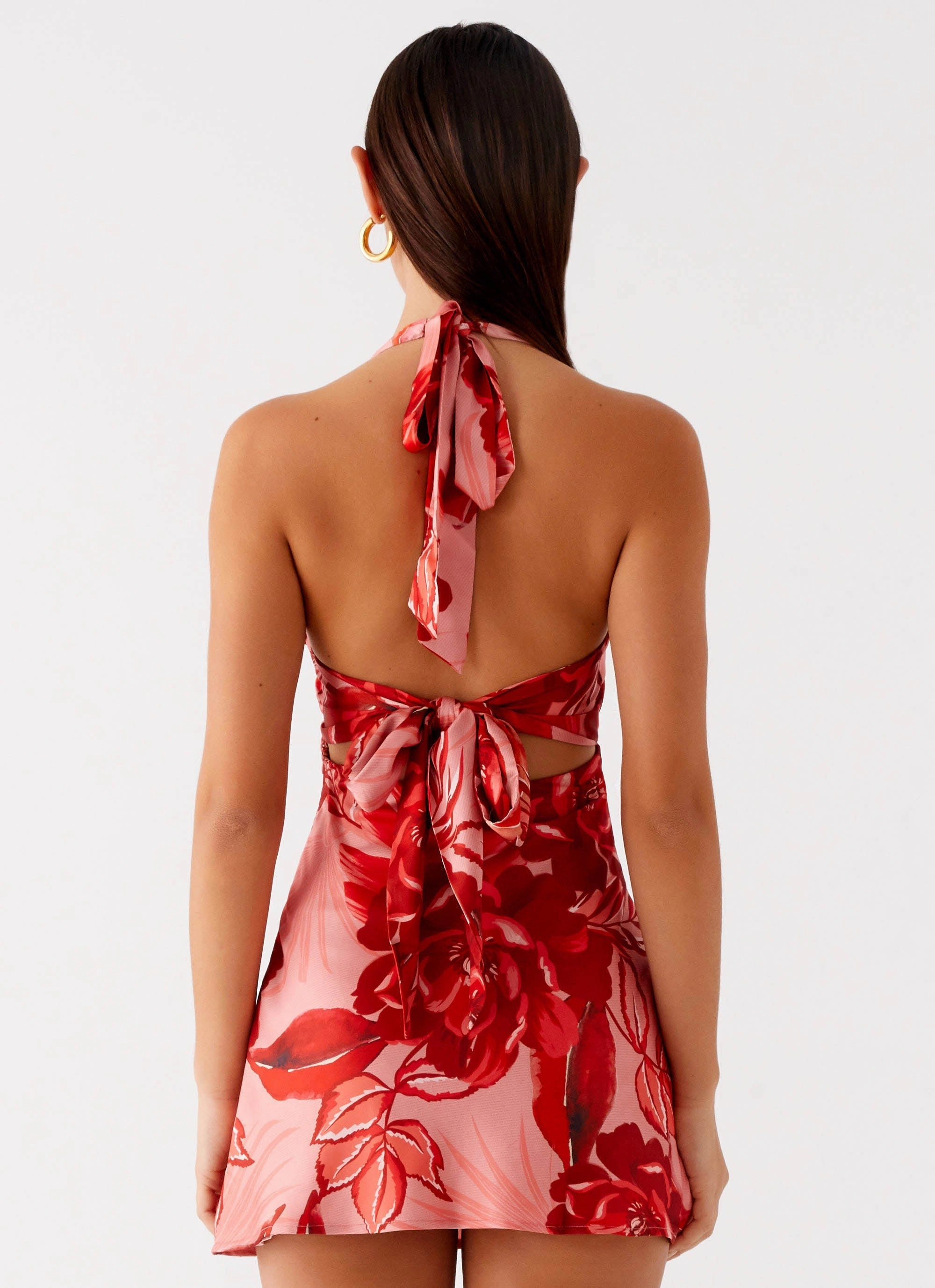 Heavy Hearted Mini Dress - Sicily Sunsets Print Sophisticated Look Casual event outfit