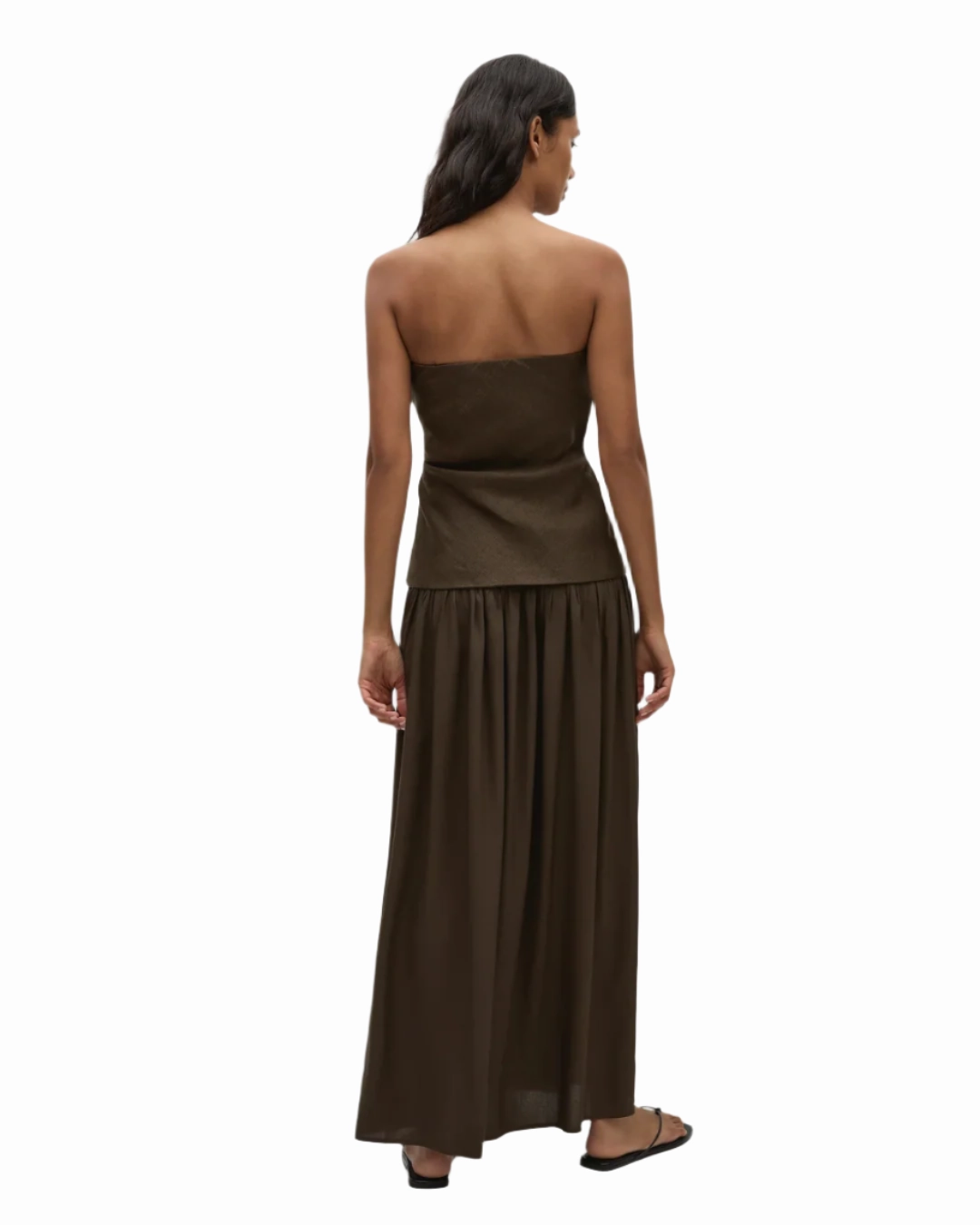 Hedy Maxi Dress in Forest Satin Touch
