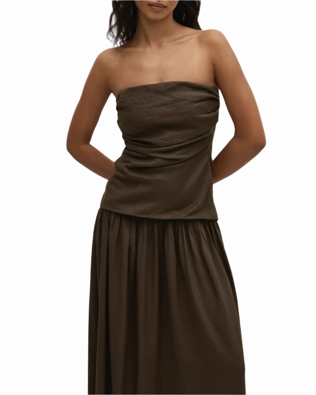 Hedy Maxi Dress in Forest Flowy Layers