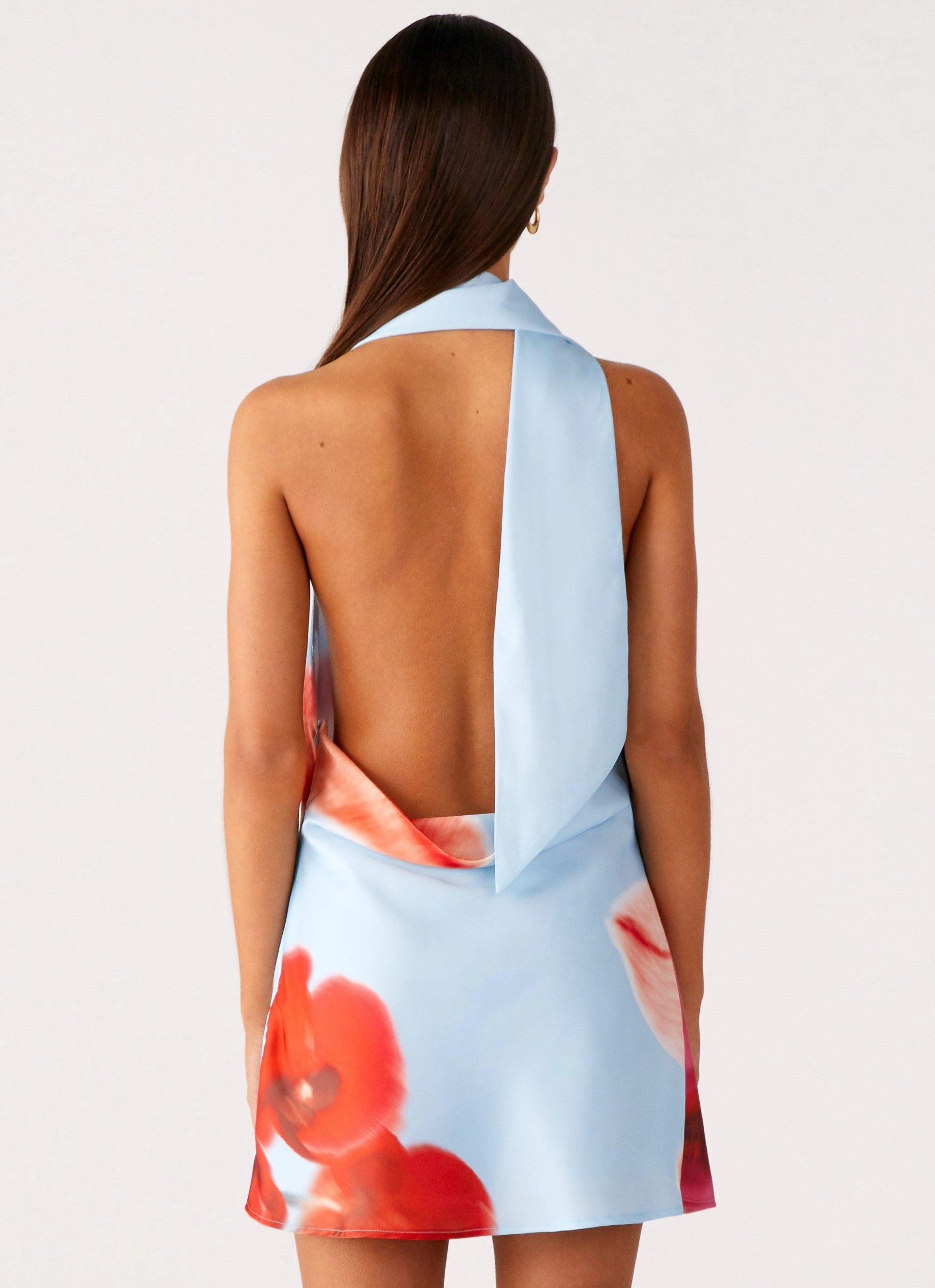 Airy Movement Heidi Mini Dress - Turquoise Bloom