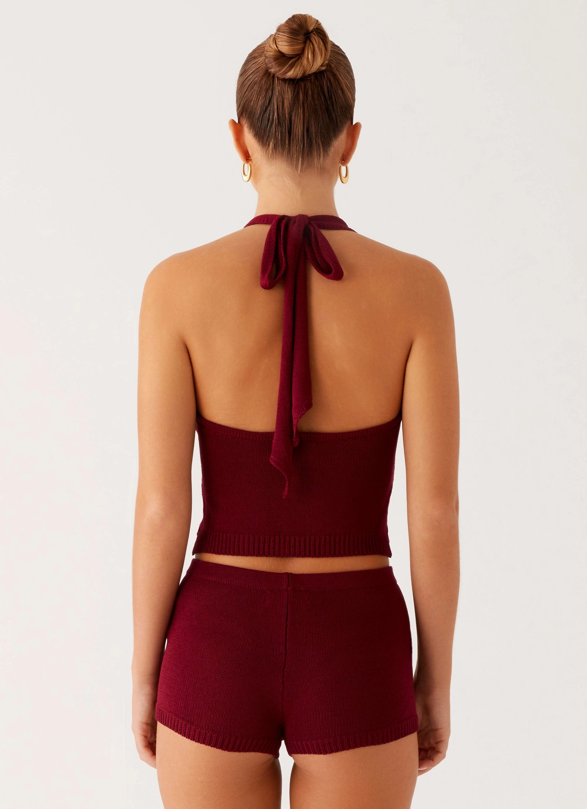 Miffy Crochet Top - Maroon Reverseble Design