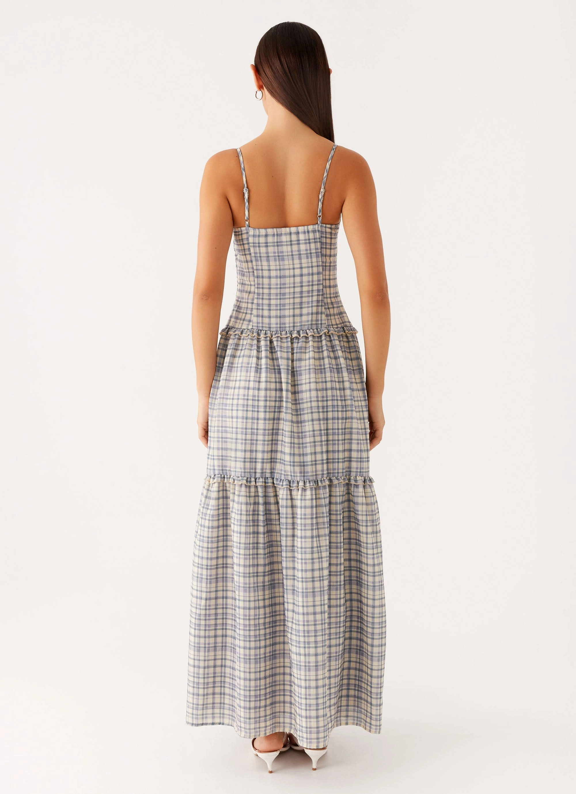 Lined interior Hermie Midi Dress - Check