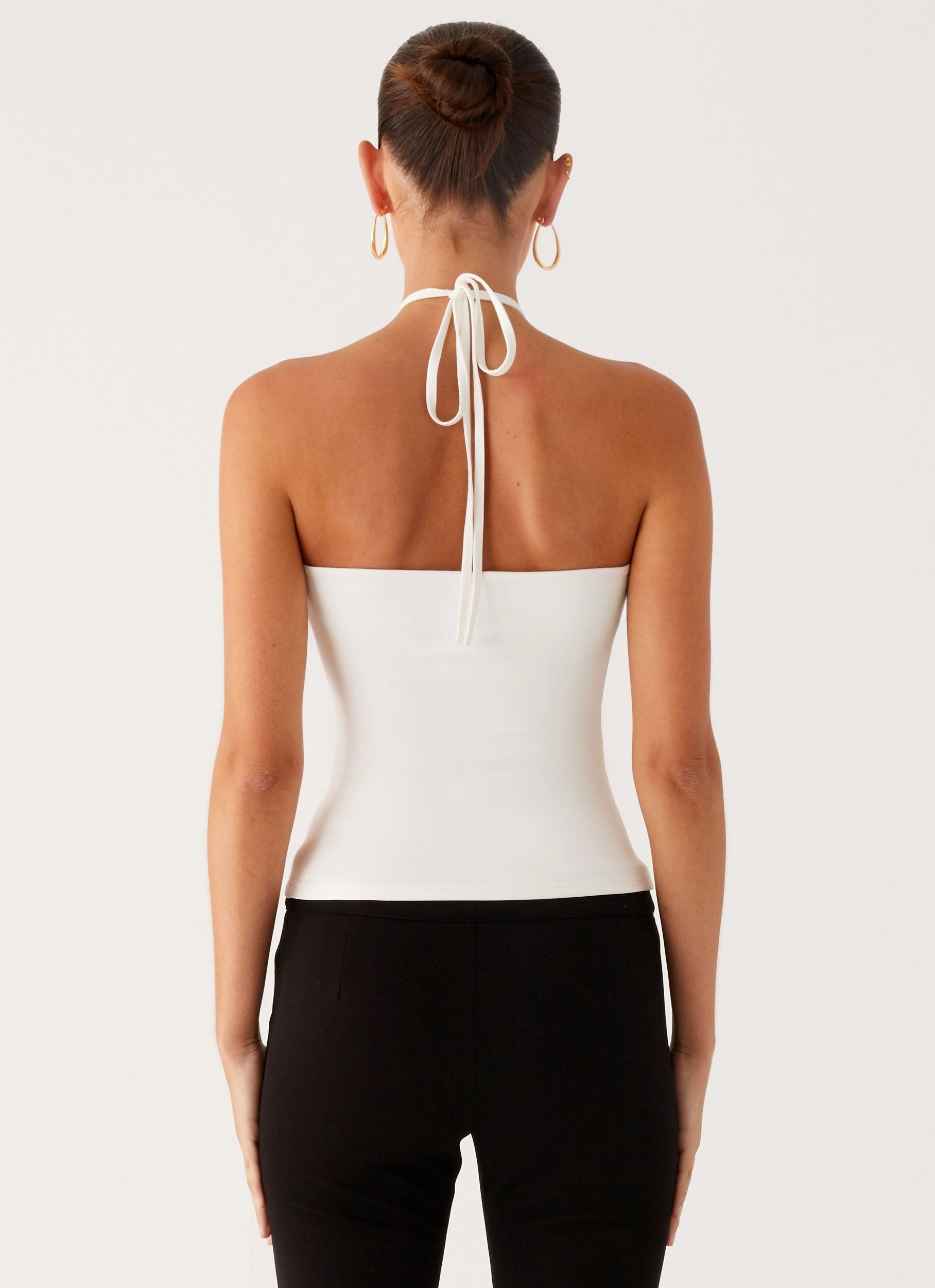 Fashion Statement Good Thing Halter Top - White