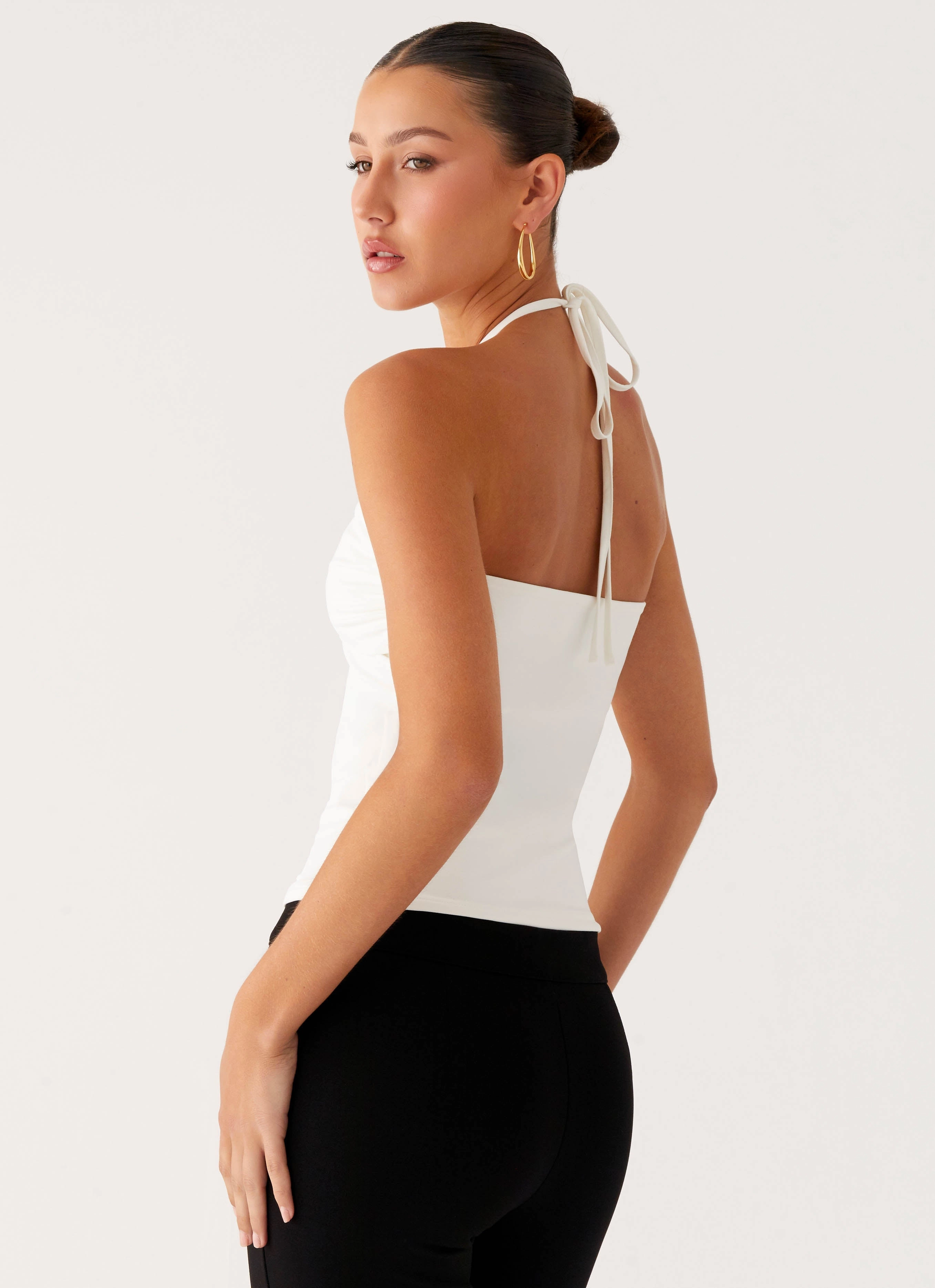 Good Thing Halter Top - White AntiOdorTreatment