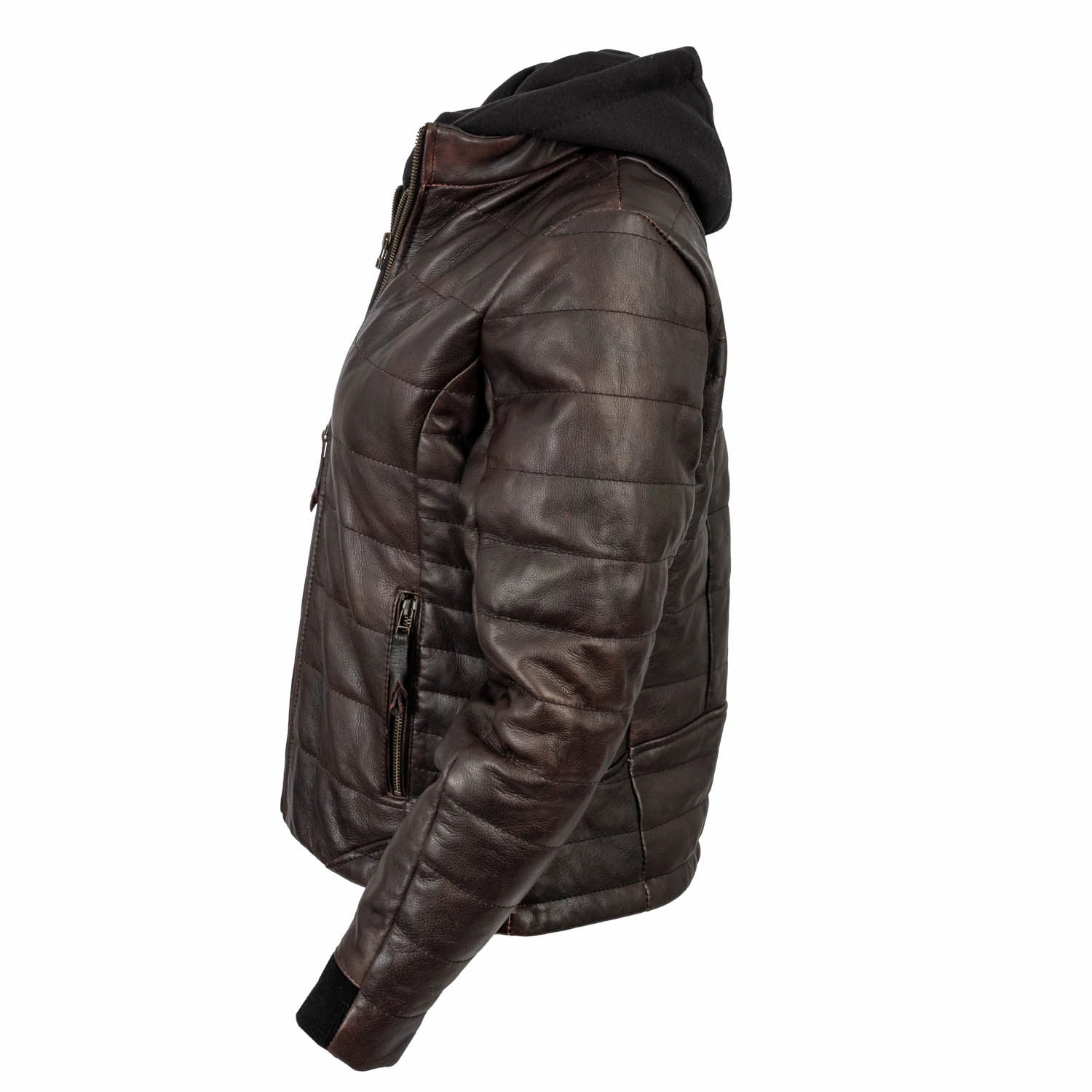 STS Ranchwear Womens Amberly Black Cherry Leather Jacket HighVisibility Trims