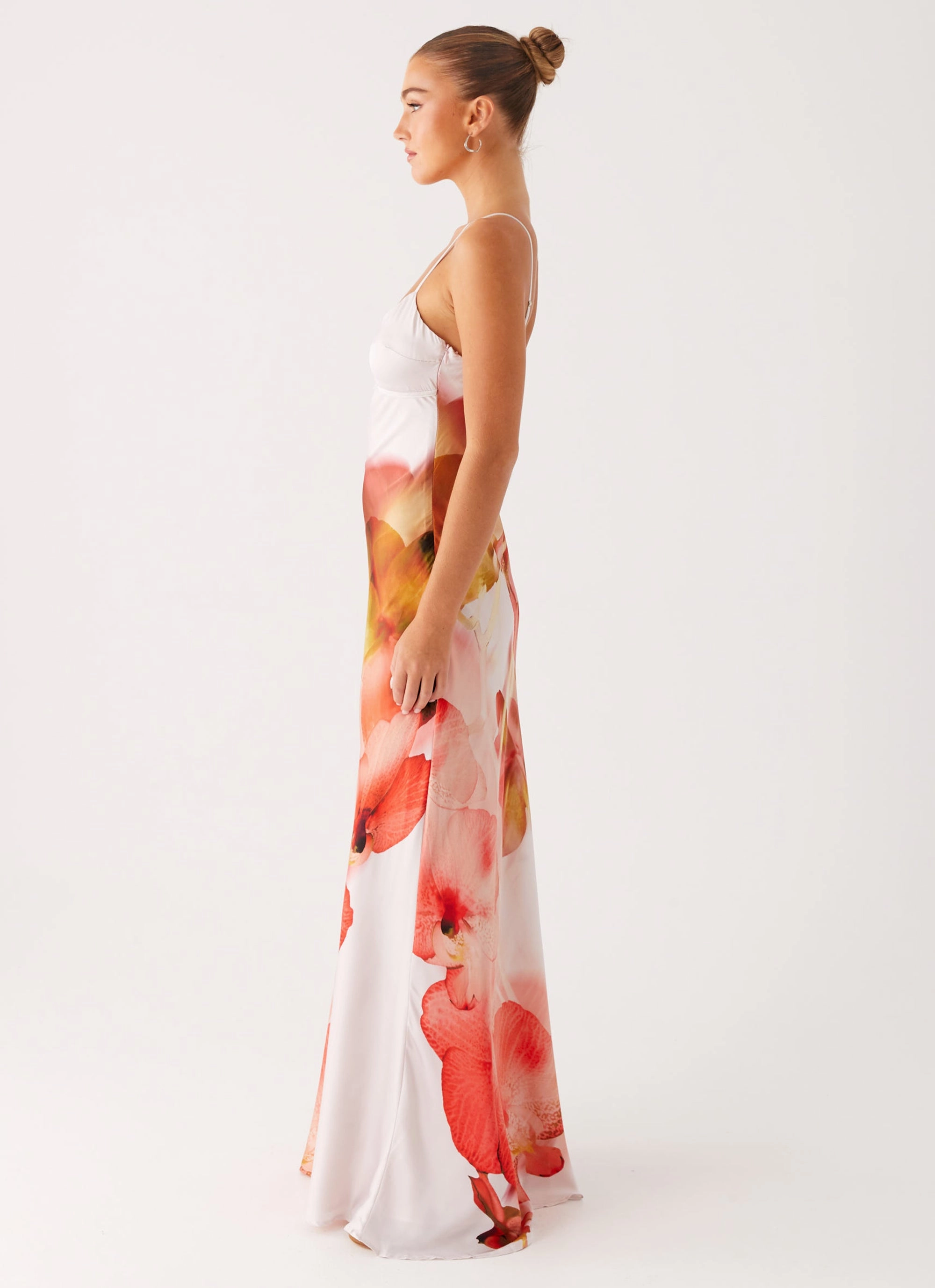 Pacha Maxi Dress - Peach Rose Cafe Vibe