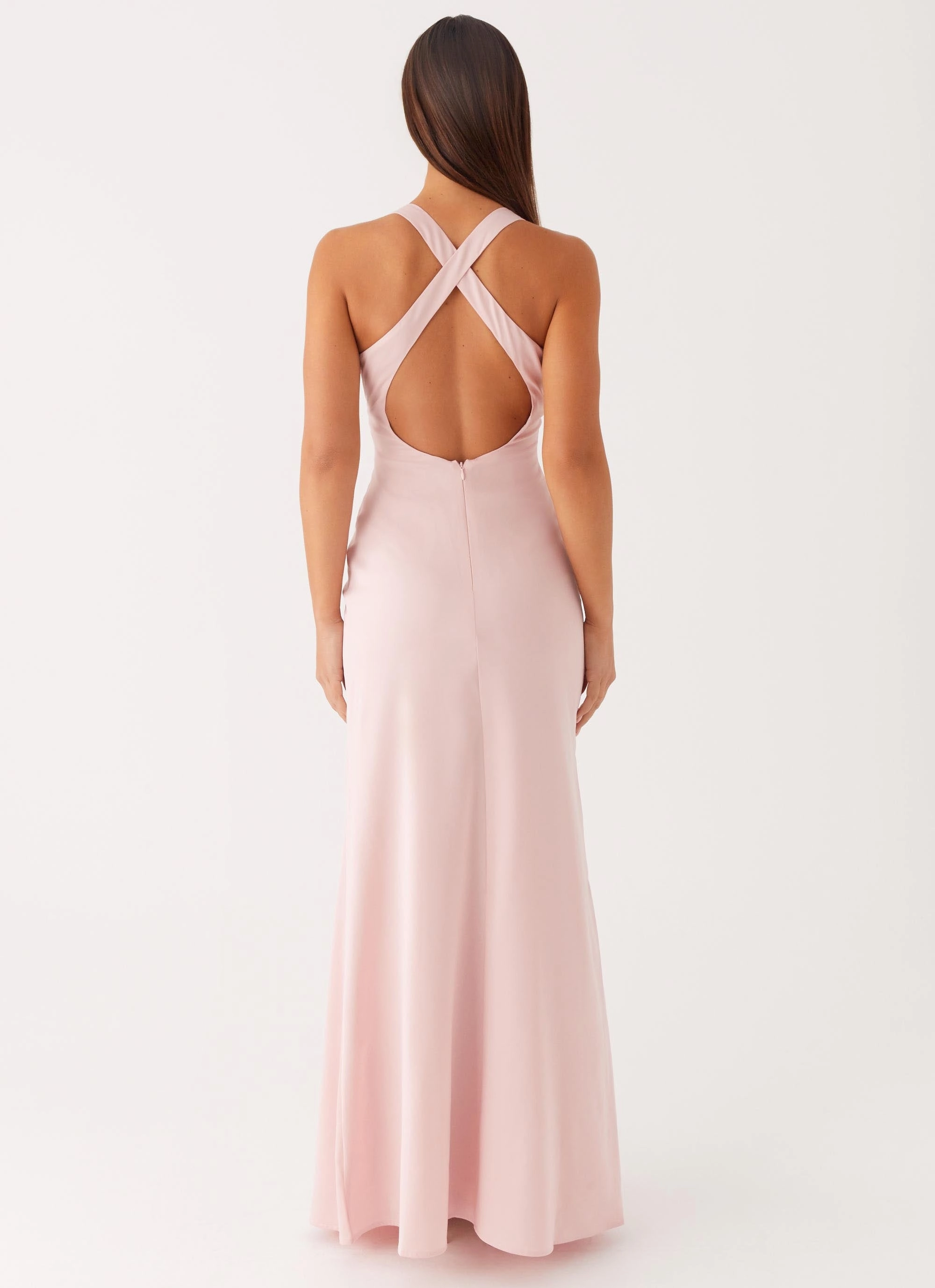 Photo Glow Desi Halterneck Maxi Dress - Pink
