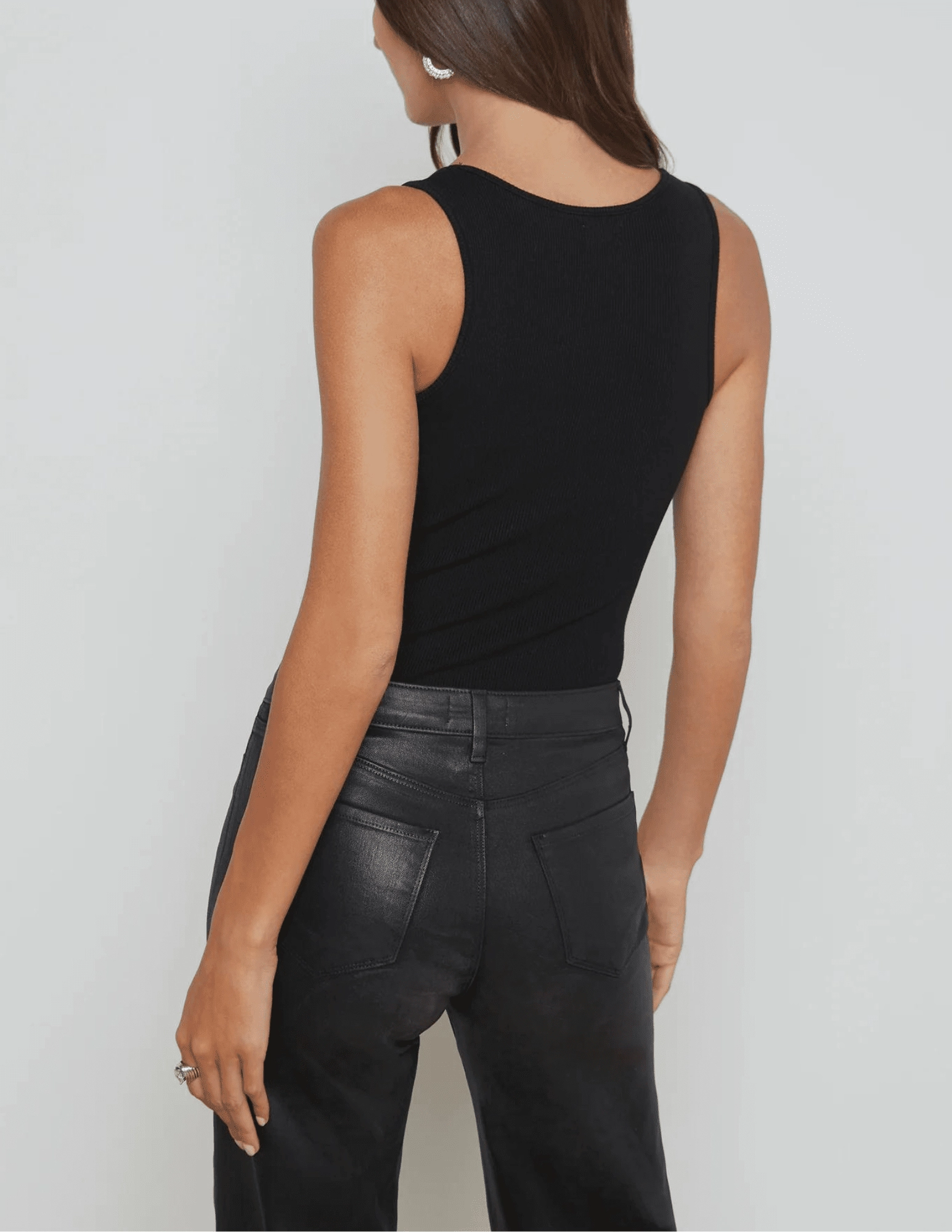 L'Agence Adira Scoop Neck Tank Seasonal Basic