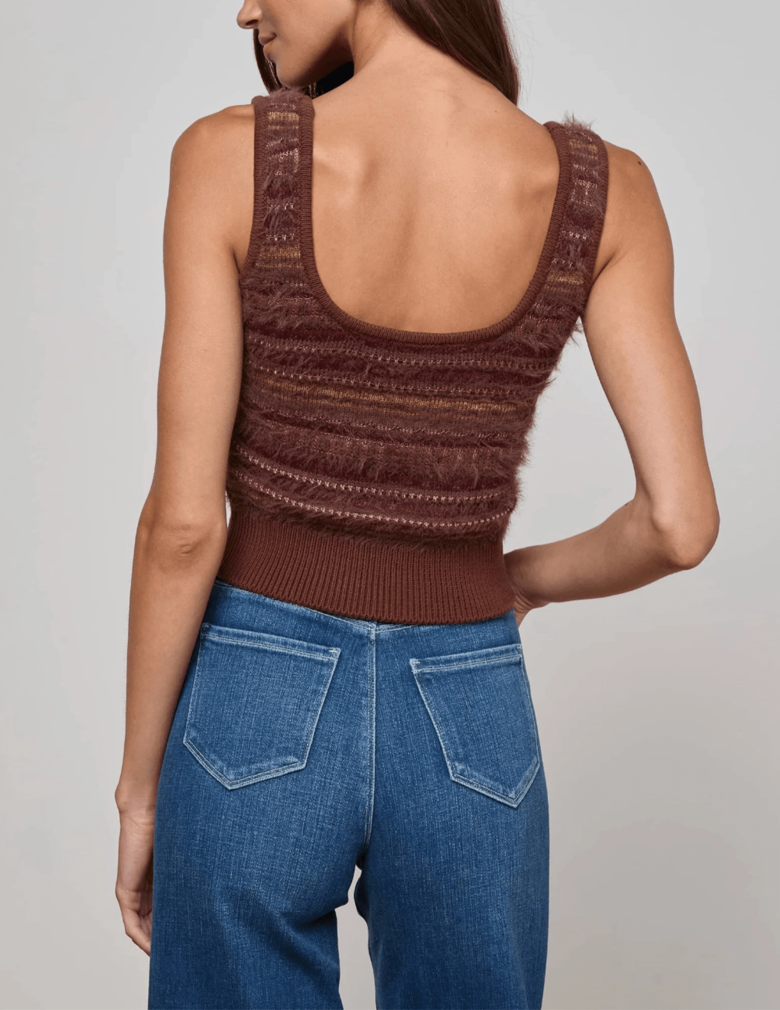 L'AGENCE Galene Mixed Stitch Tank Perfect Layer