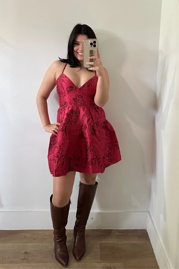 Lilly Mini Dress Stud-Detail