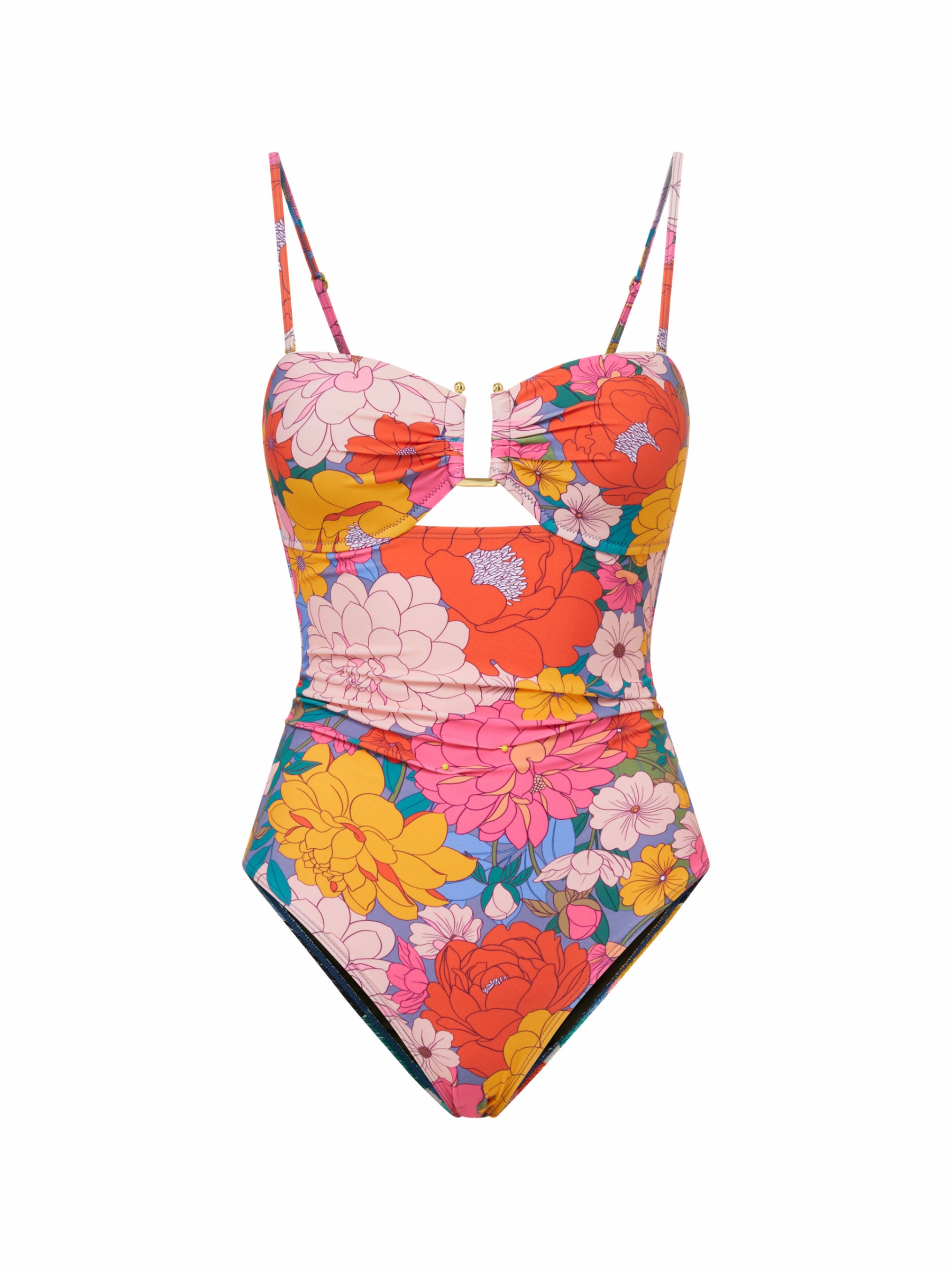 Juliette One Piece In Zinnia Fields Non Irritating Trim