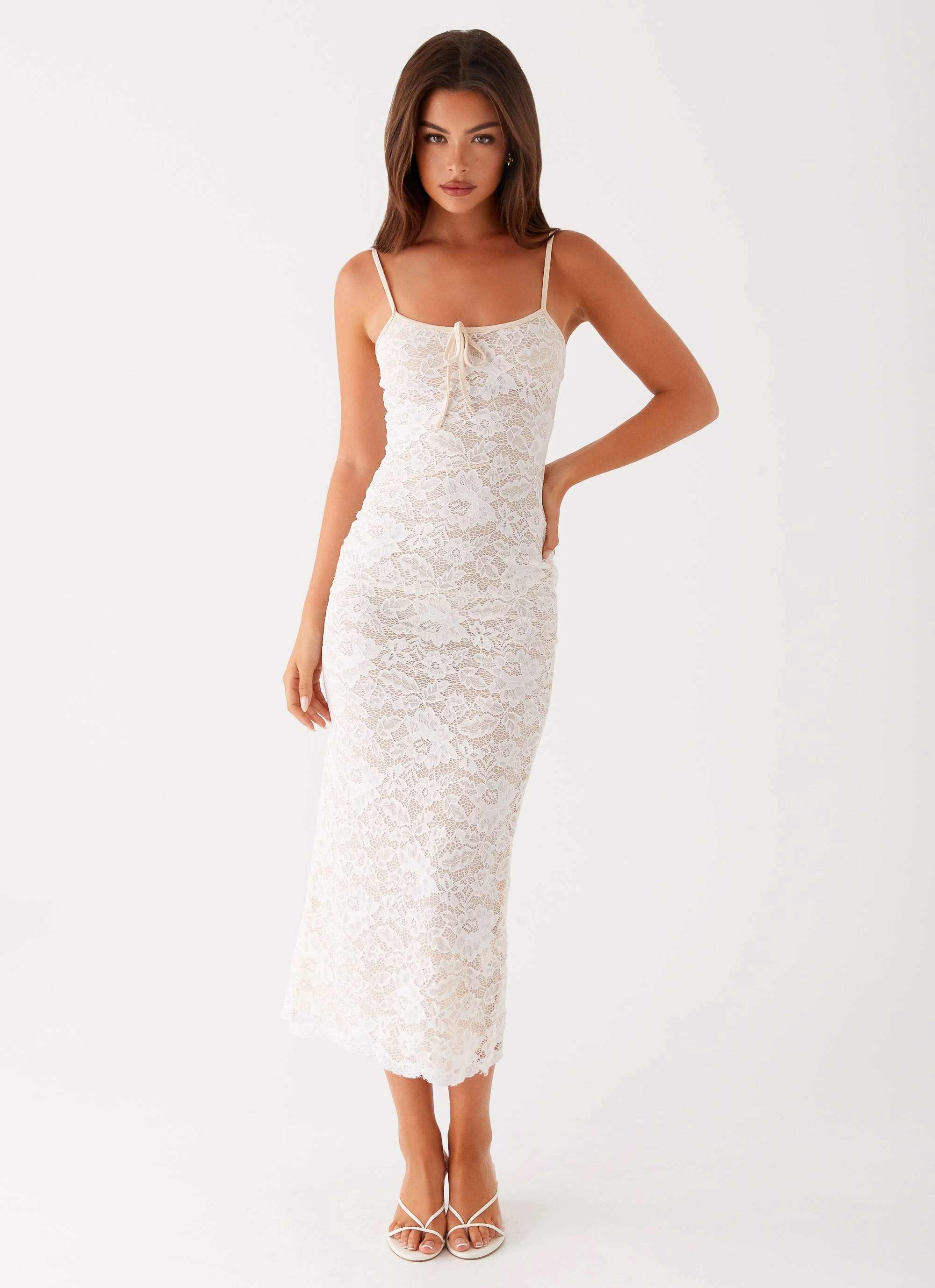 Postcards Lace Midi Dress - Ivory Special-Edition