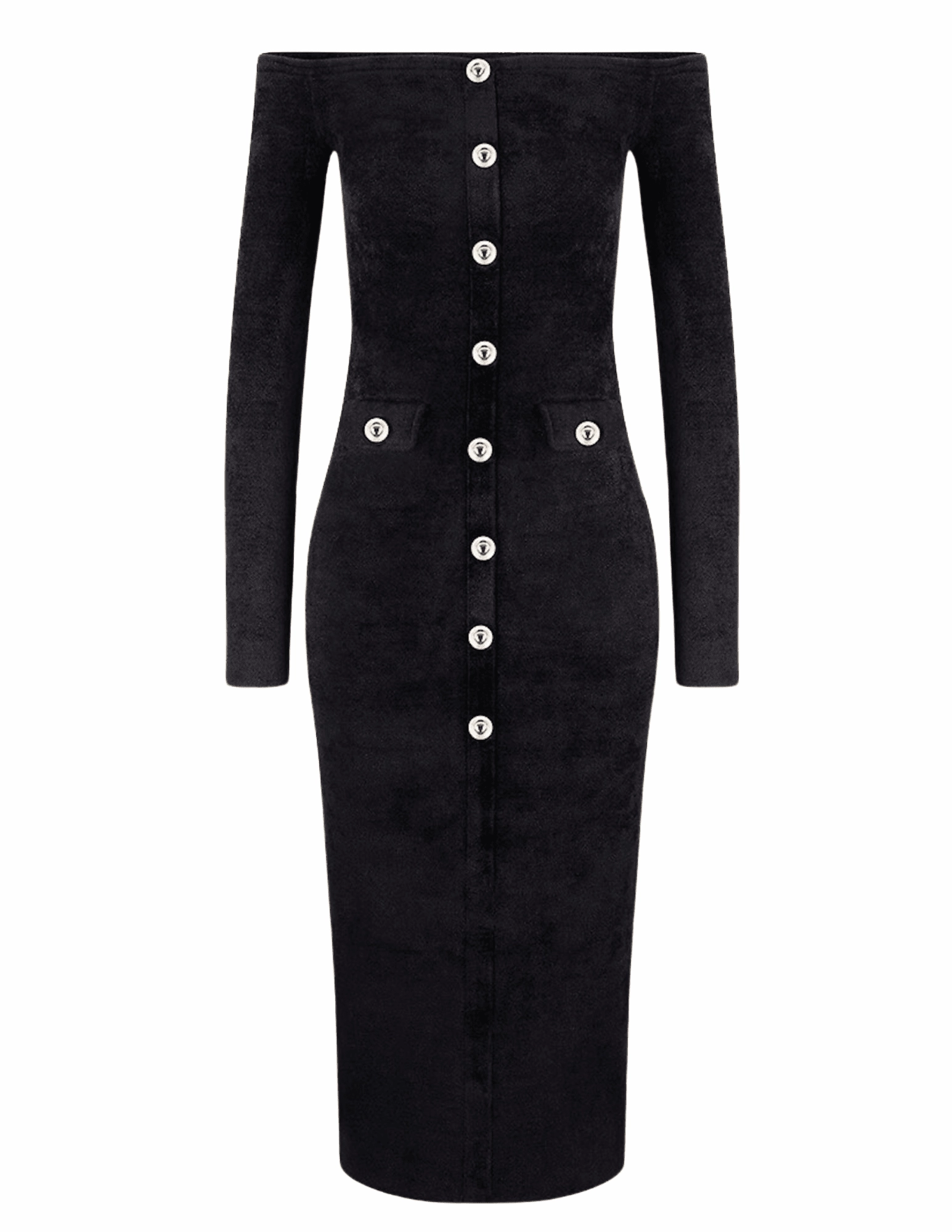 Self-Portrait Chenille Knit Midi Dress SALE Convertible-Style