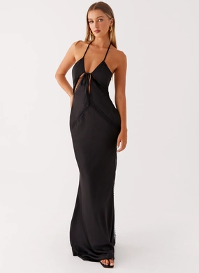 Flattering Silhouette Highway Maxi Dress - Black