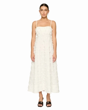 Flattering Design Lounge Mood Tahlia Dress in Off White