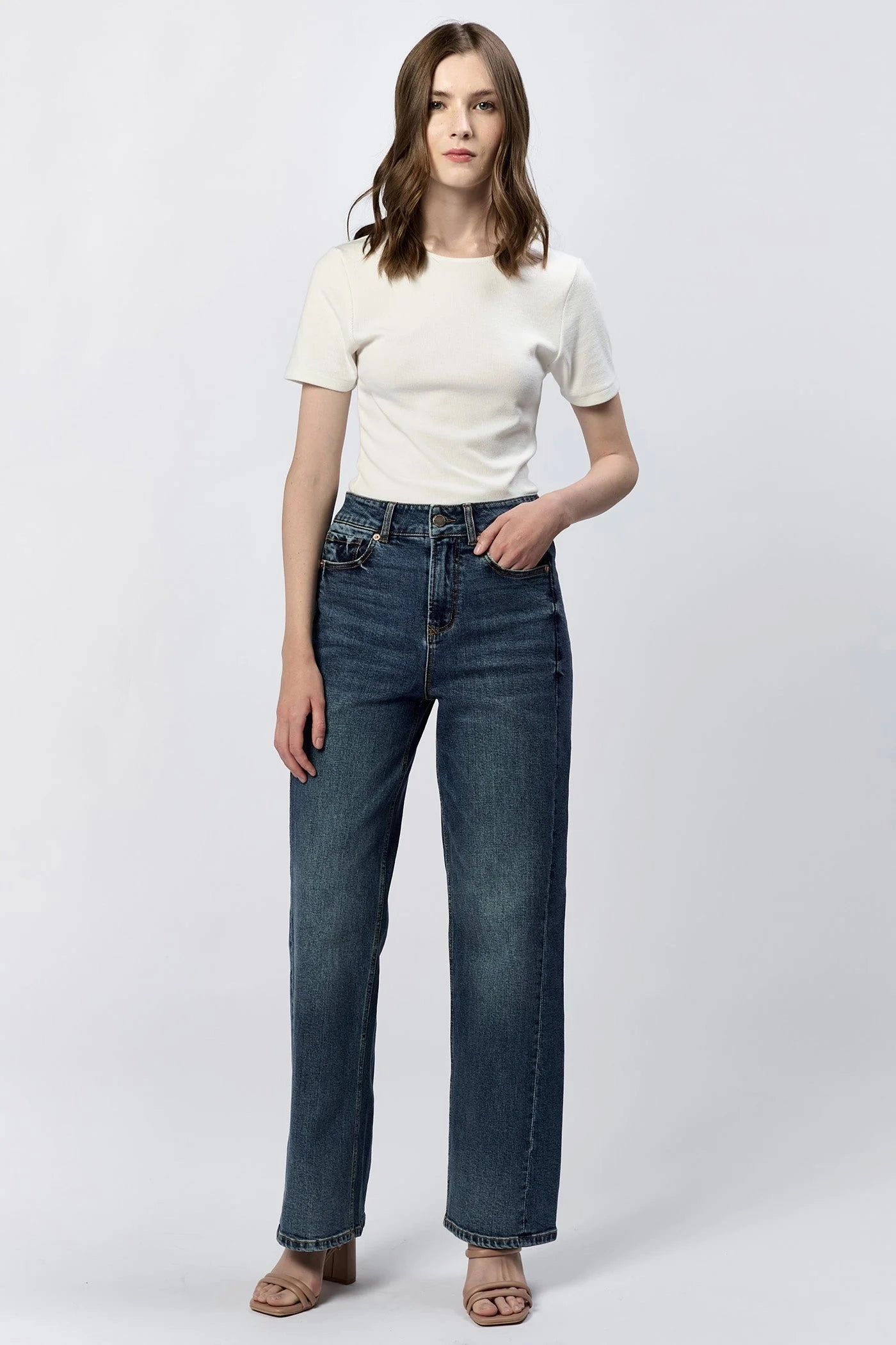 Everyday Comfort Fit Formal Wear Holly High Rise Straight Jeans - Fernstone