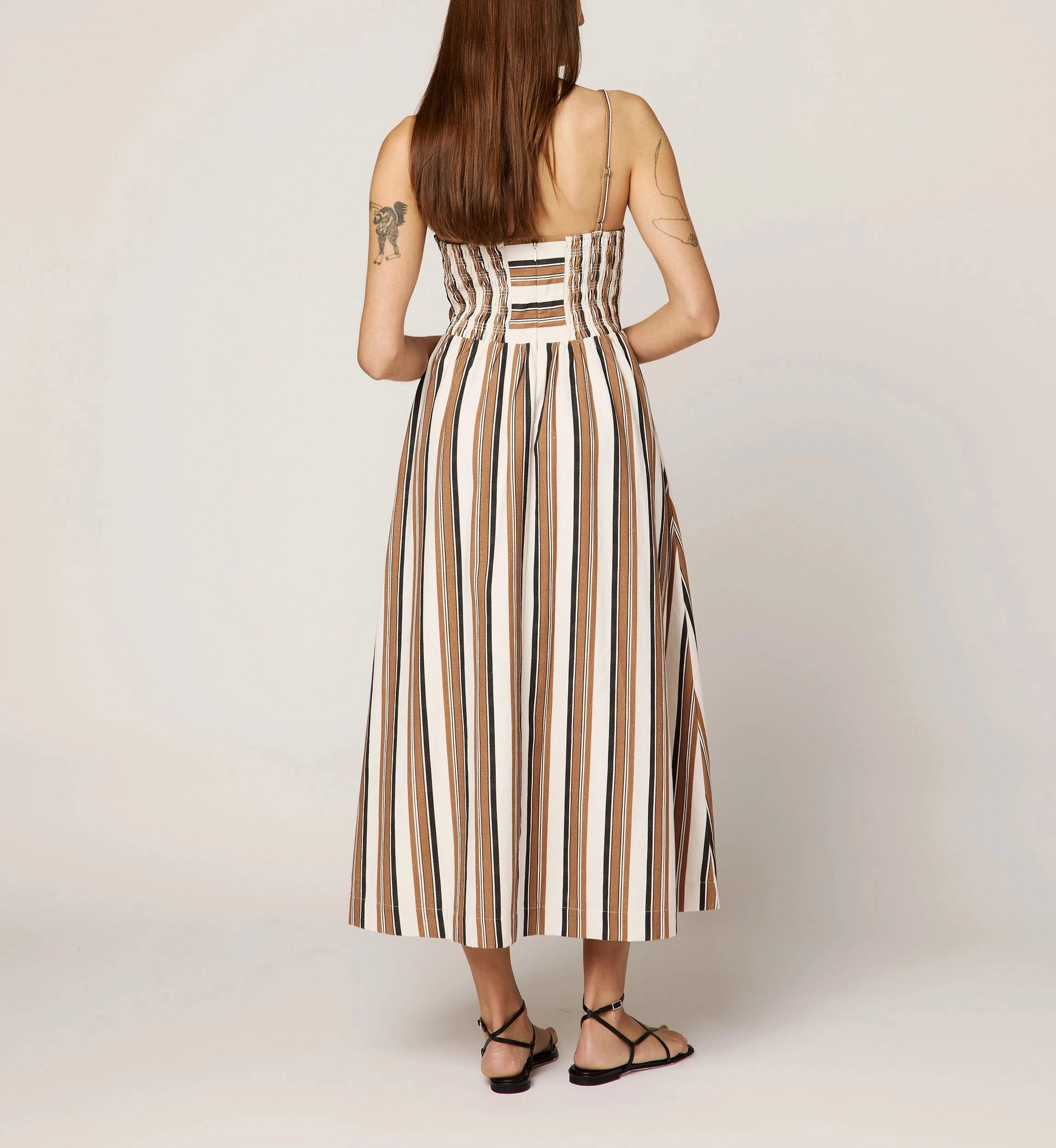Holly Midi Dress | Giatta Stripe Soft Sweater AntiPilling Technology