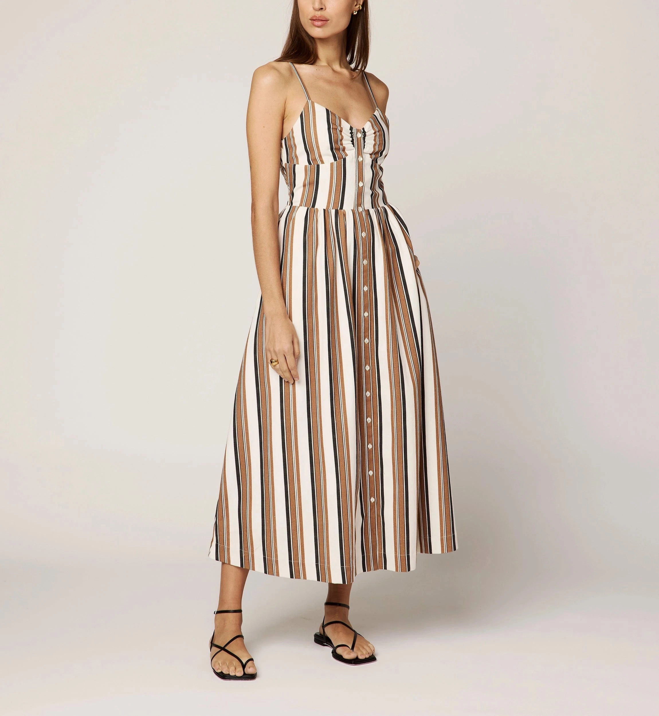 Daily Chic Holly Midi Dress | Giatta Stripe
