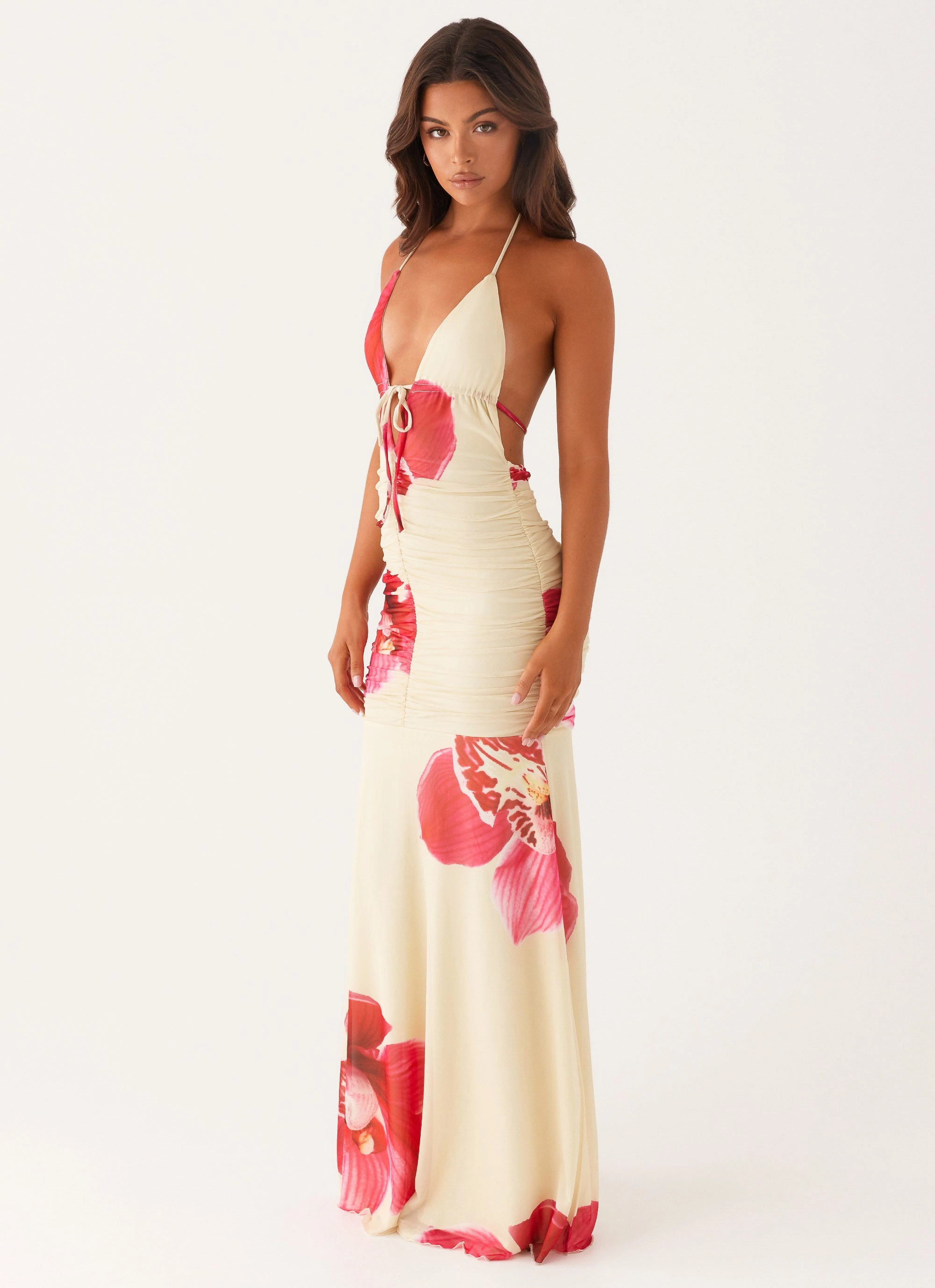 Polished Style Bloom Zone Hollywood Maxi Dress - Orchid Yellow