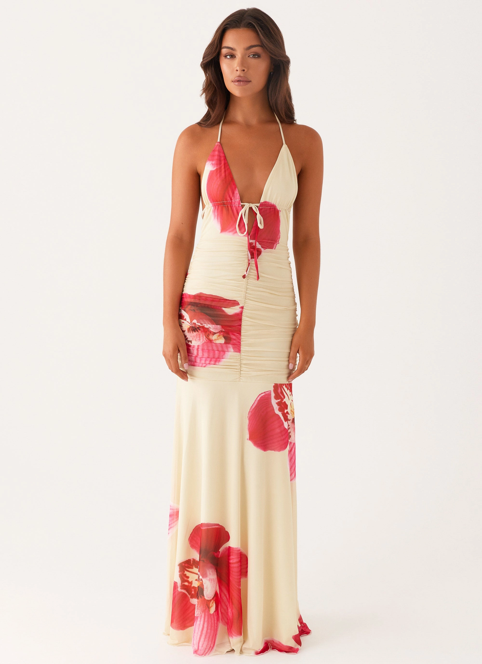 Hollywood Maxi Dress - Orchid Yellow Day-To-Night Wear Midnight Mood