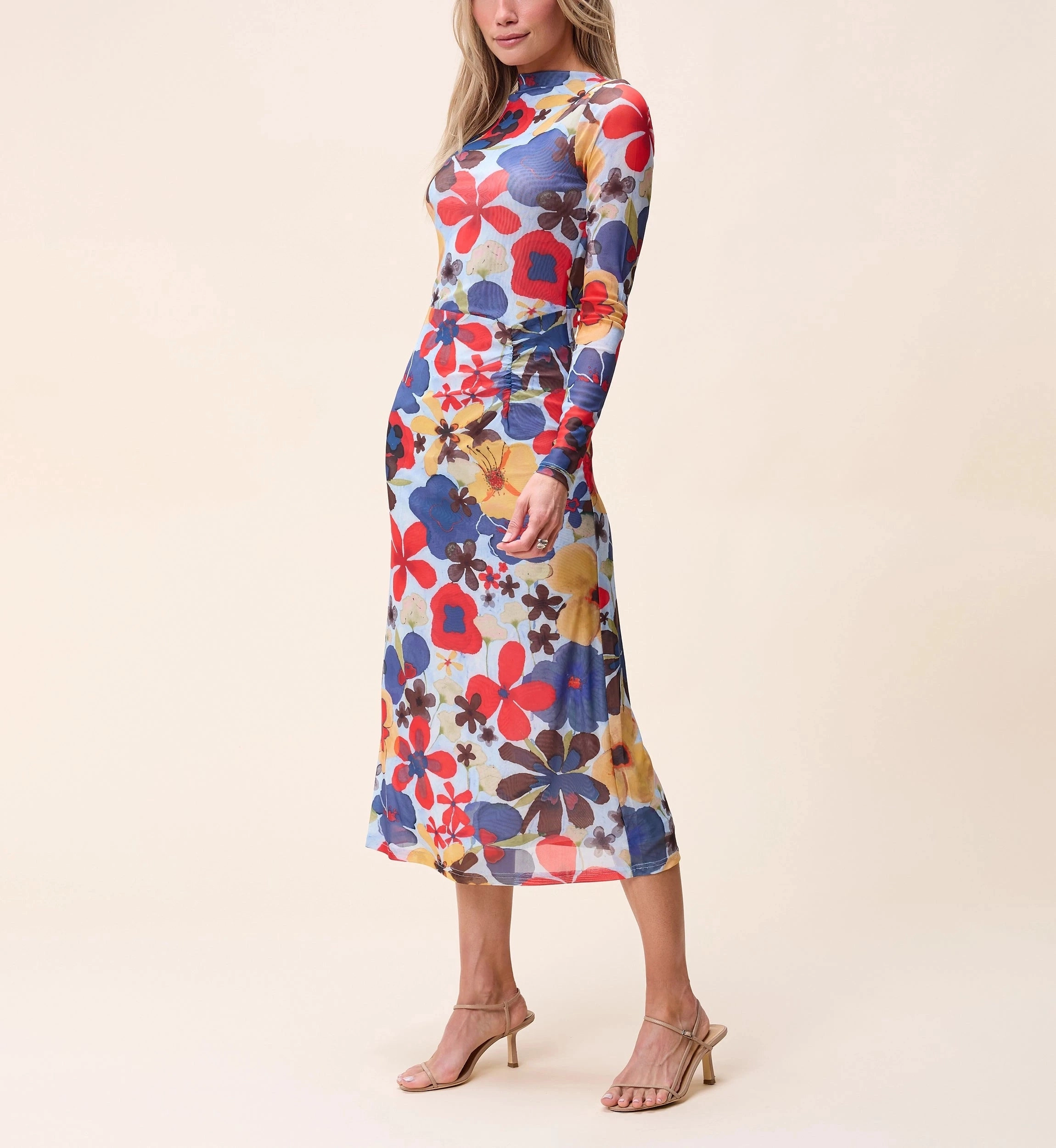 Lightweight Design Katya Midi Dress |  Foraged Violets Heather