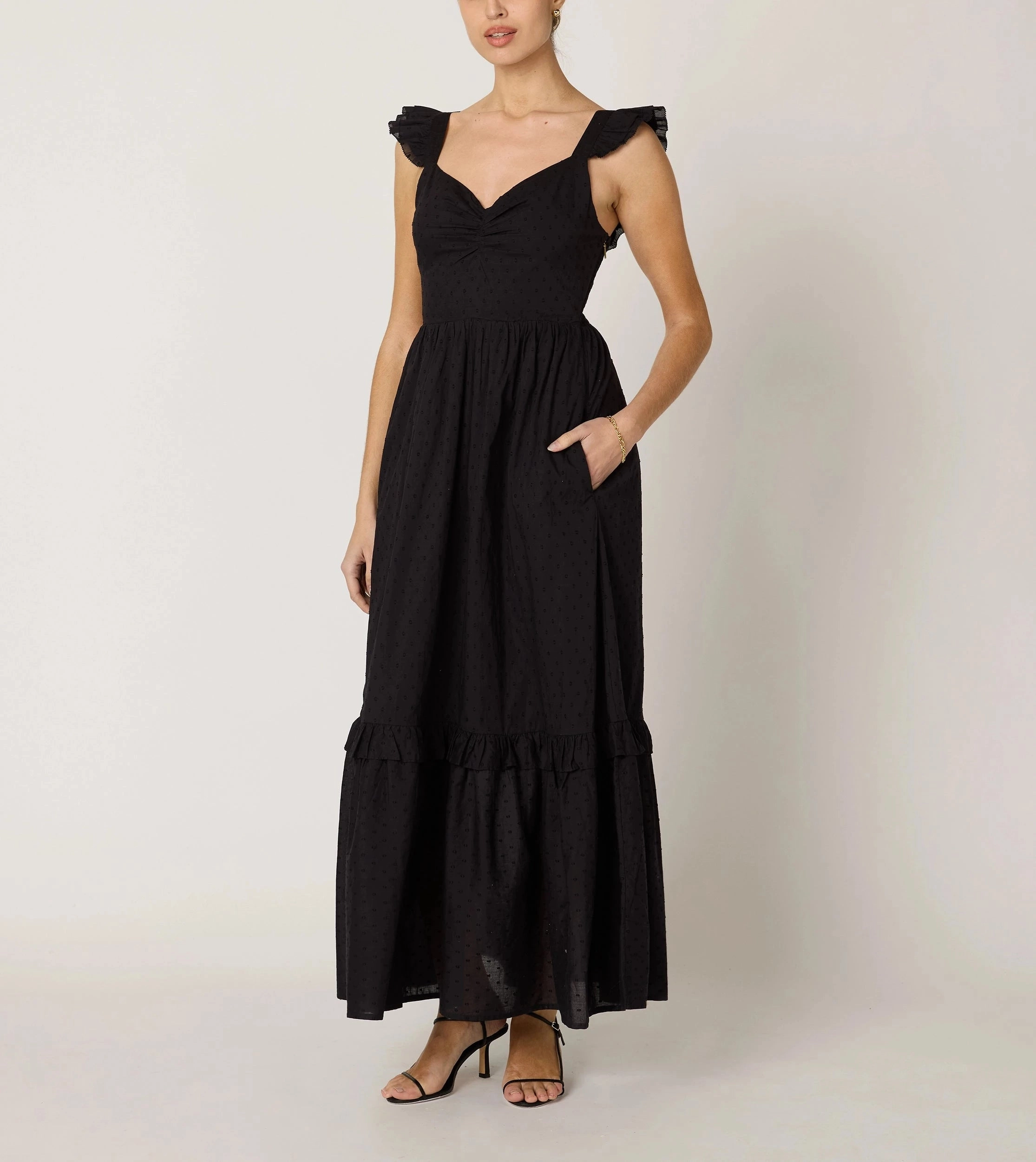 Nica Maxi Dress | Black All Season Style Neutral Flow