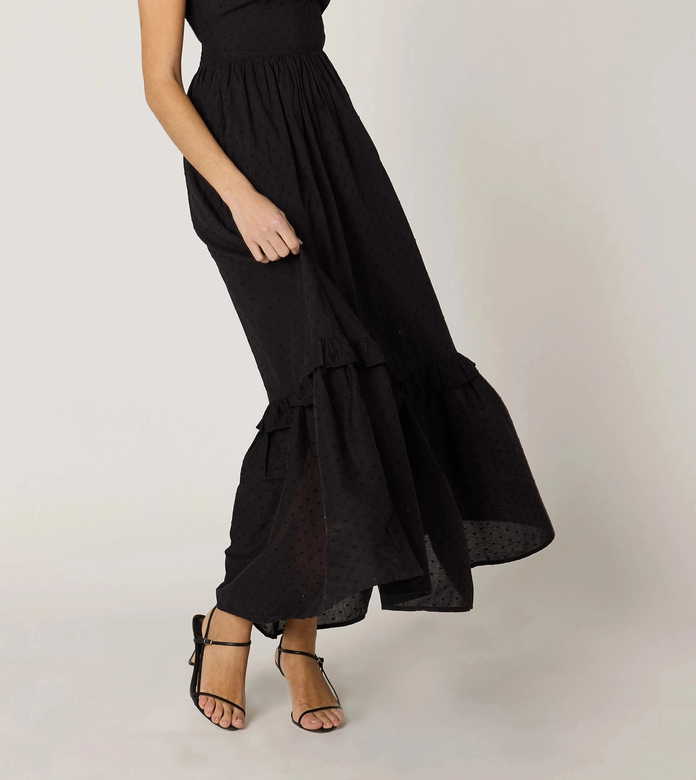 Nica Maxi Dress | Black SustainableCotton Casual Comfort