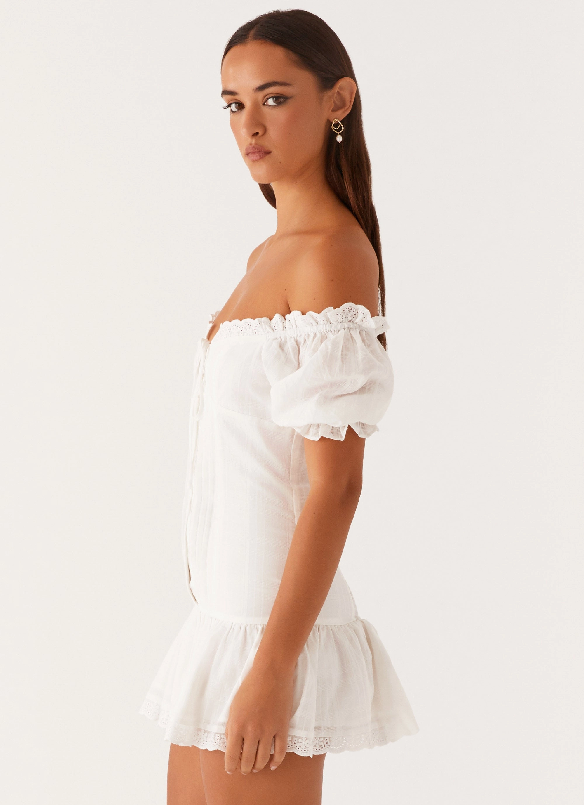 Hundred Percent Mini Dress - White Versatile Comfort Minimal Detail