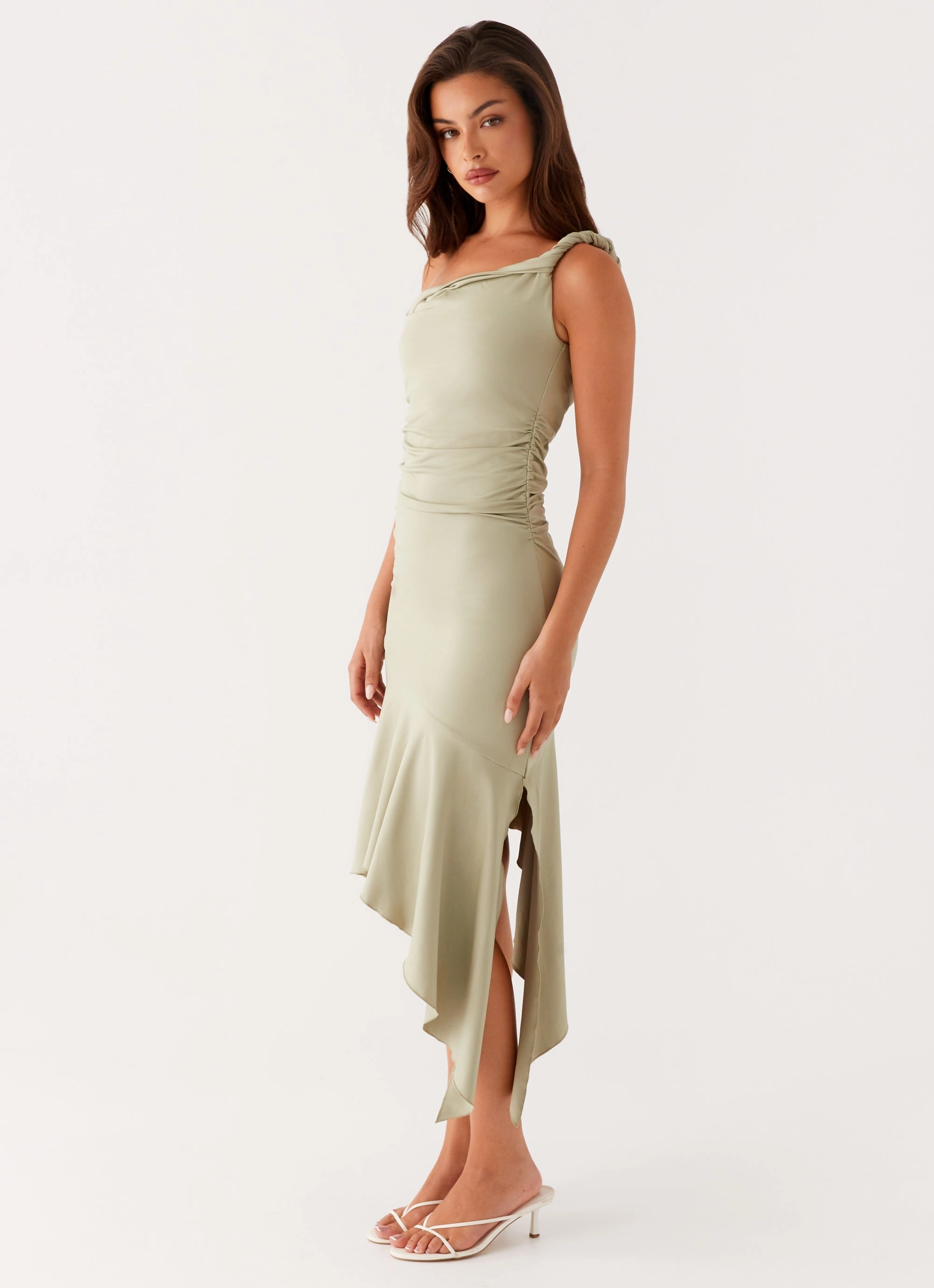Stylish Appeal Huntah Midi Dress - Sage