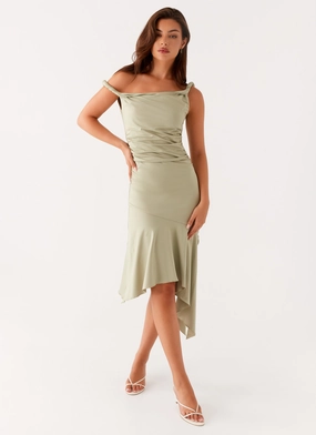 Daywear Fit Huntah Midi Dress - Sage