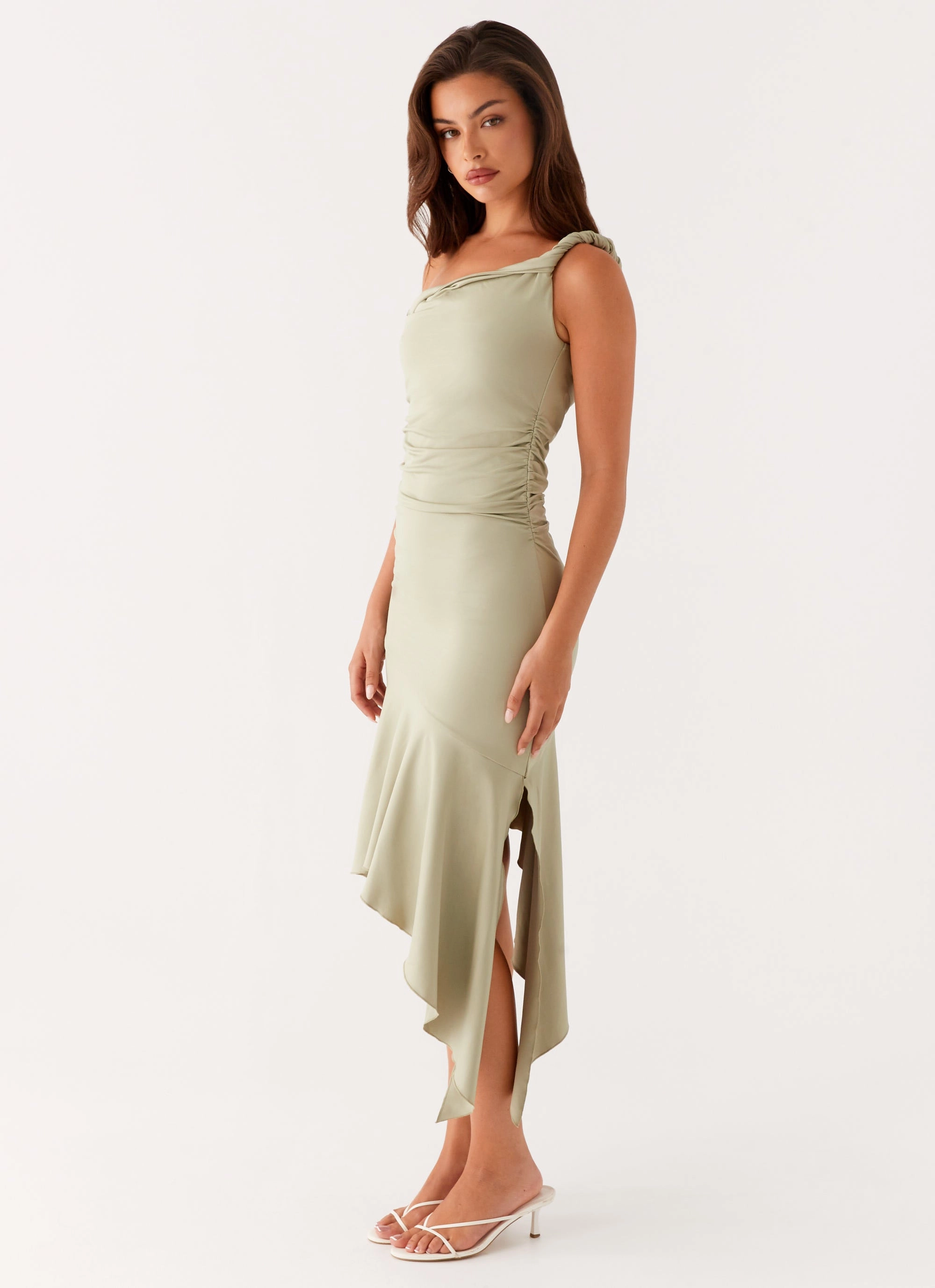 Huntah Midi Dress - Sage Perfect Layer