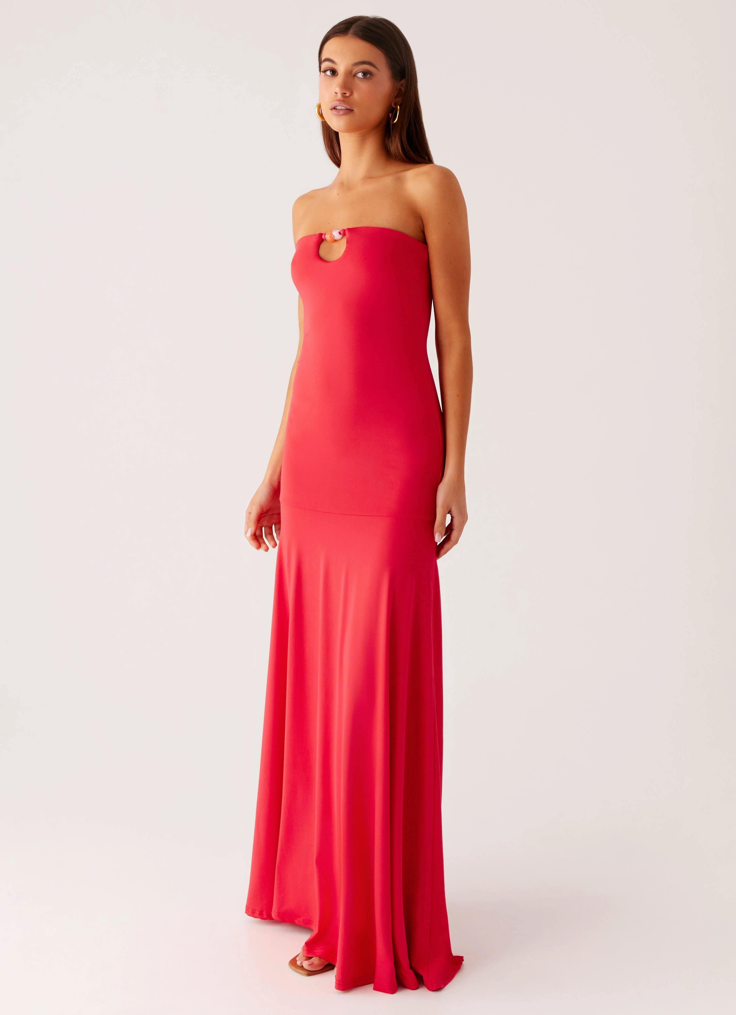 Relaxed and Effortless Hurts Like Hell Maxi Dress - Pink