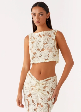 NonToxicCoating Fiorella Floret Top - Yellow