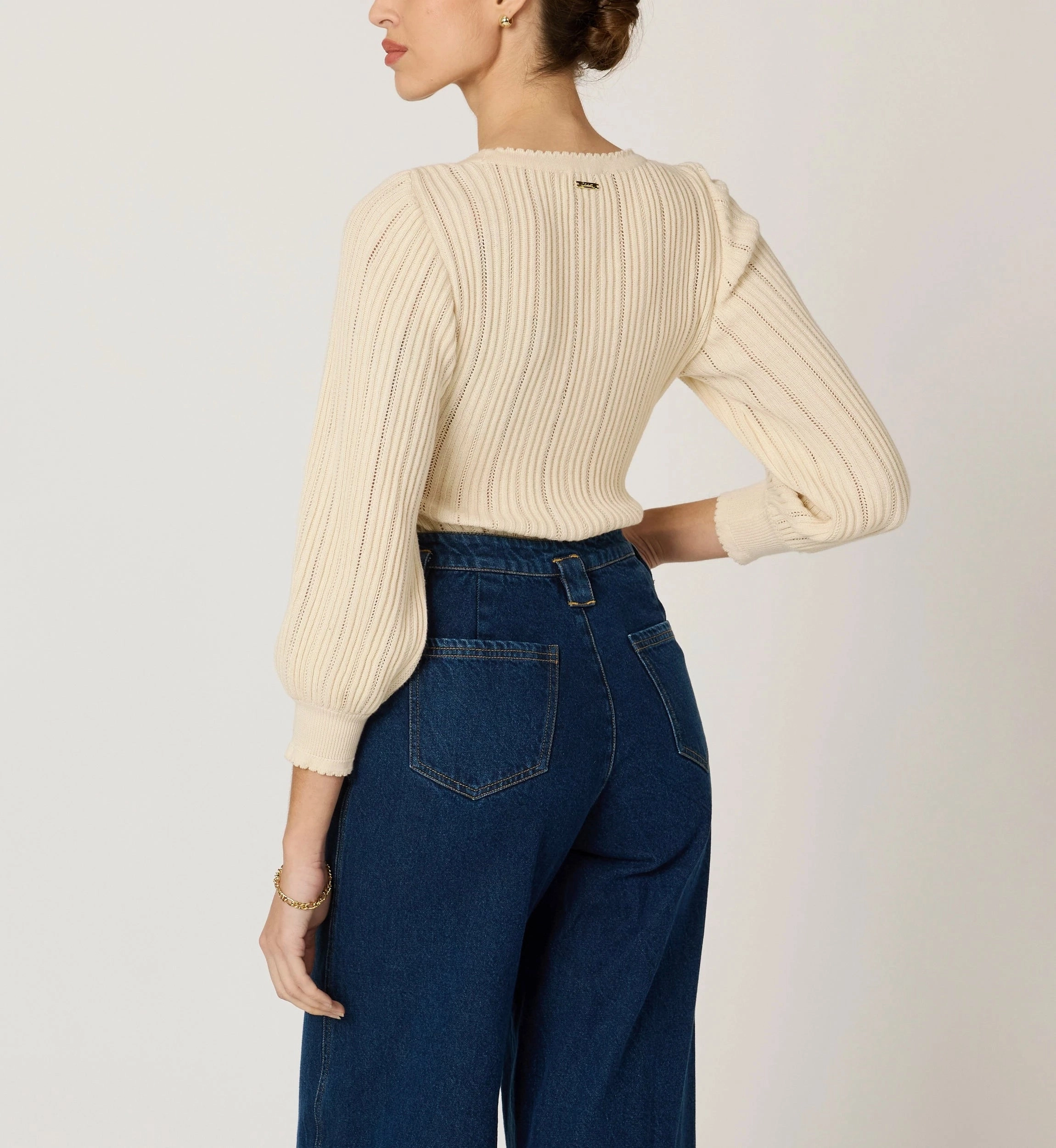 Regular Fit WrinkleResistant Zoe Sweater | Ivory