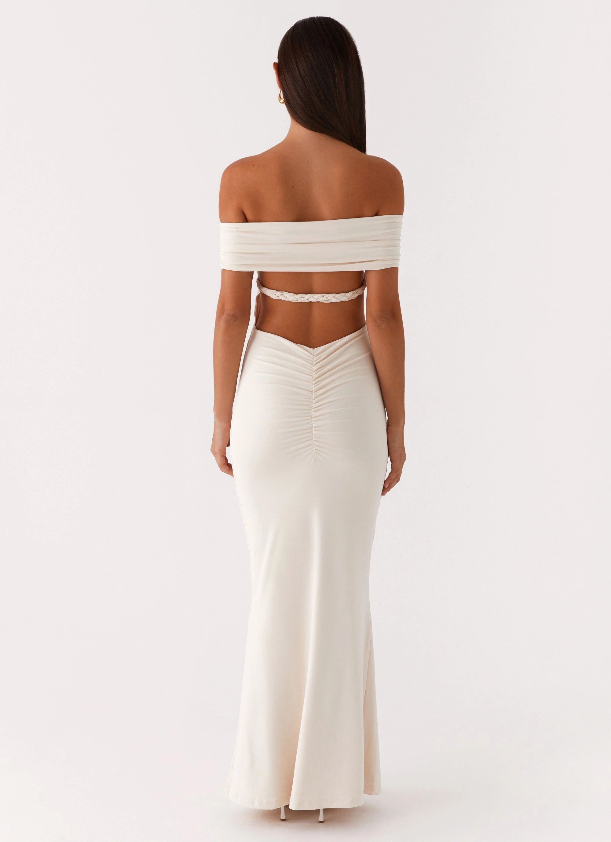 Illusion Maxi Dress - Ivory London Edge Coastal Chic